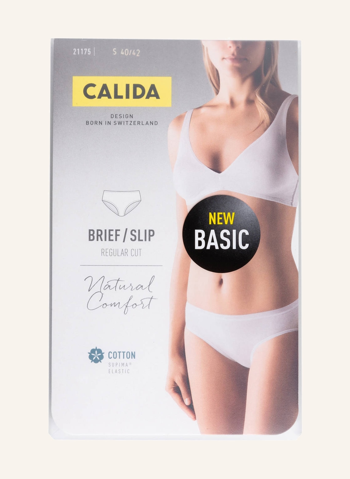 CALIDA High-waisted brief NATURAL COMFORT in white
