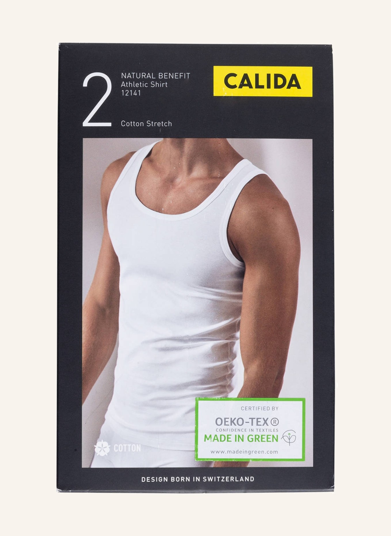 CALIDA 2er-Pack Unterhemden NATURAL BENEFIT in weiss