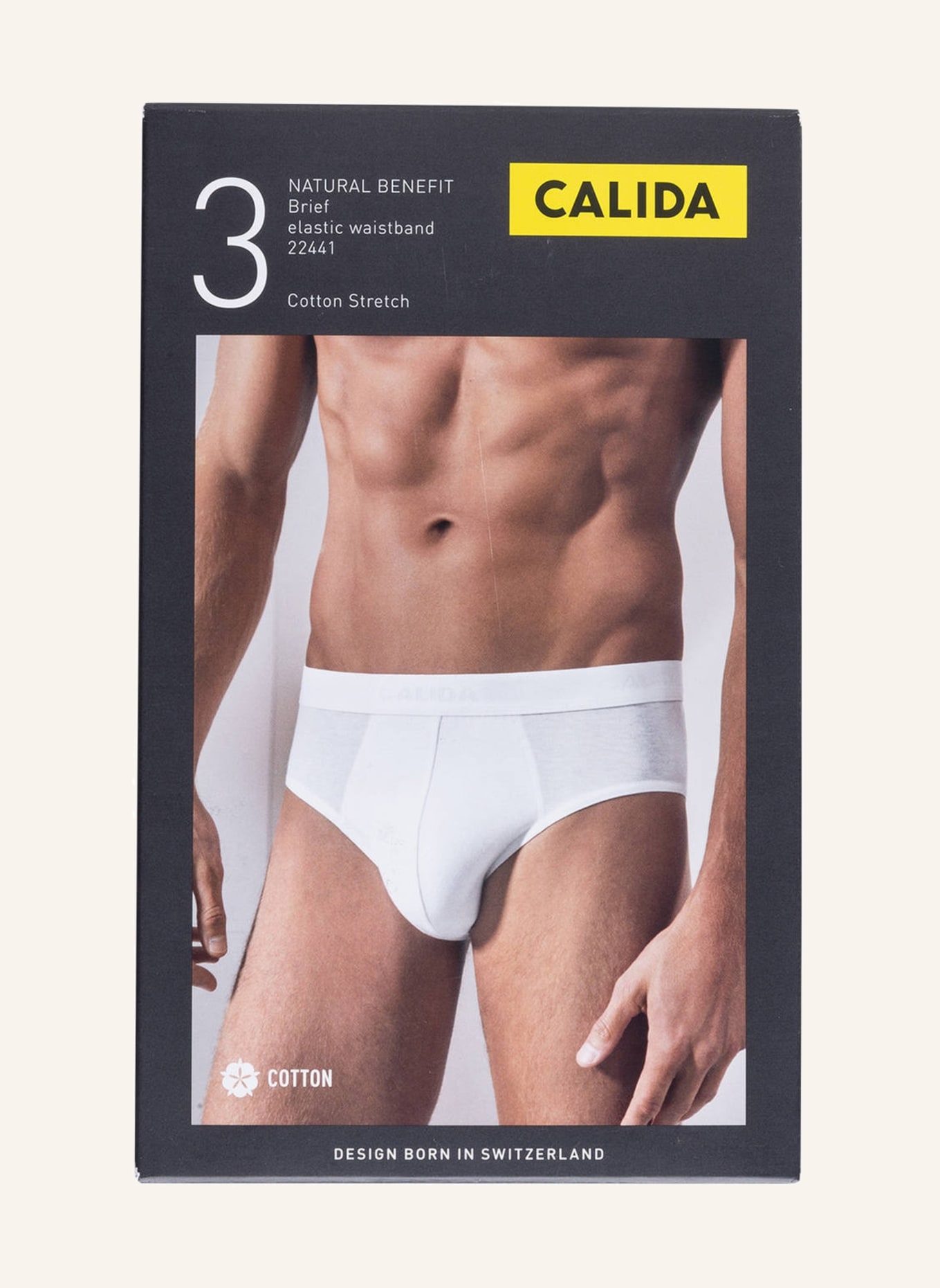 CALIDA 3-pack briefs NATURAL BENEFIT in white