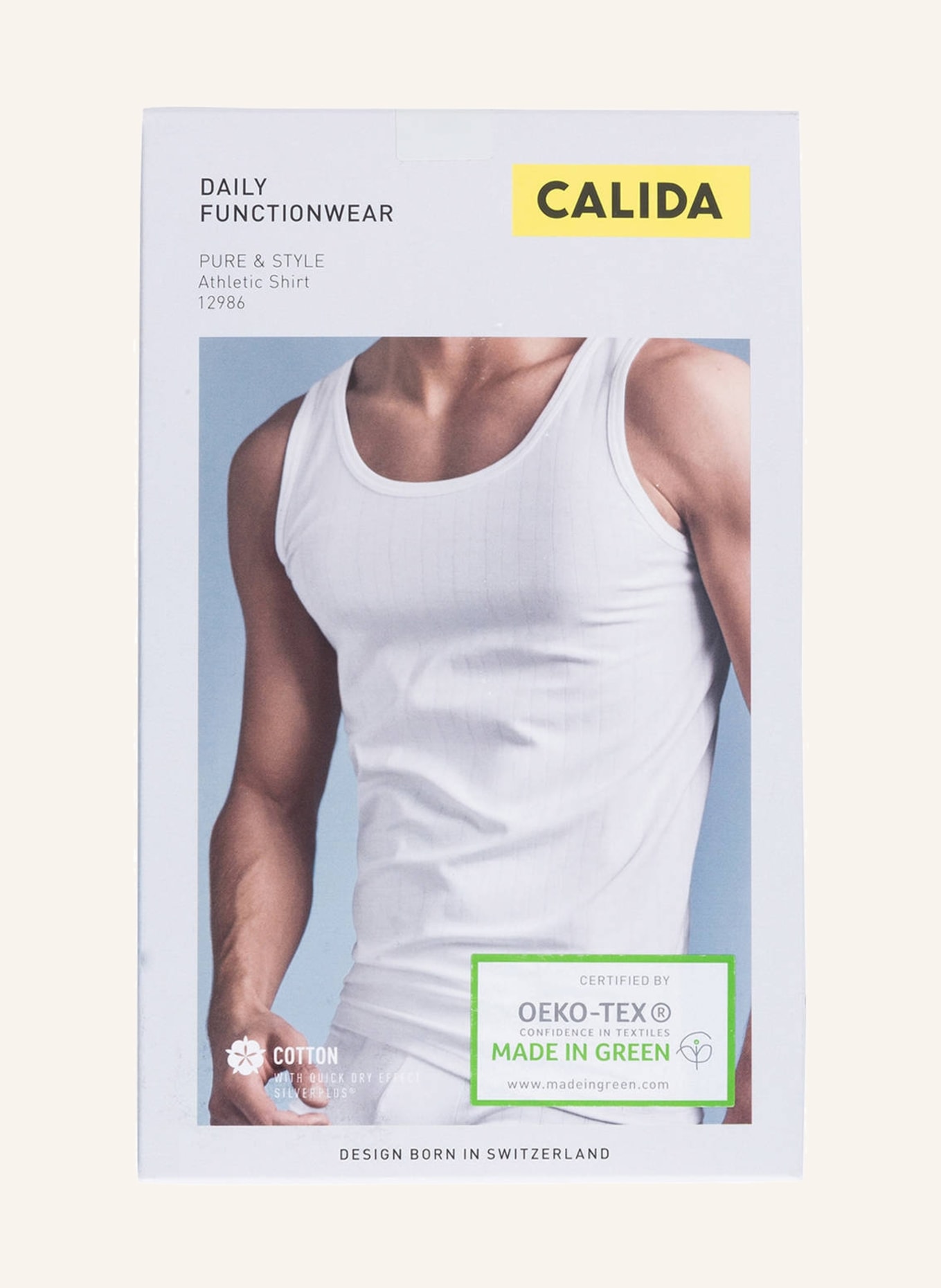 CALIDA Unterhemd PURE & STYLE, Farbe: WEISS (Bild 4)
