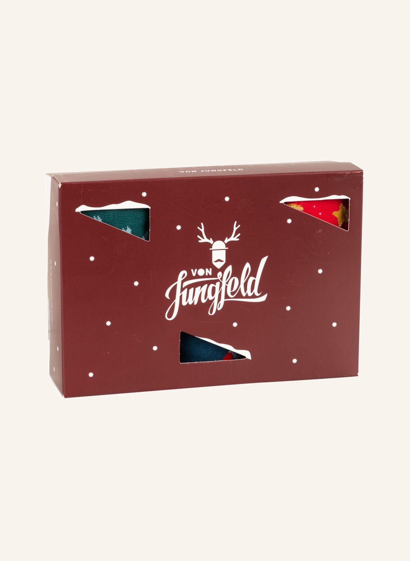 VON Jungfeld 3er-Pack Strümpfe DESIGN in Geschenkbox: MULTICOLOR