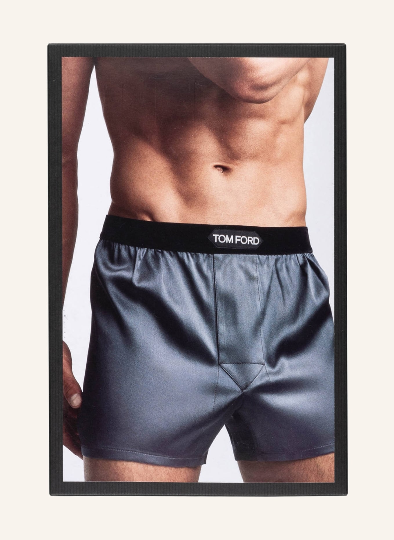 TOM FORD Boxer shorts in silk , Color: BLACK (Image 3)