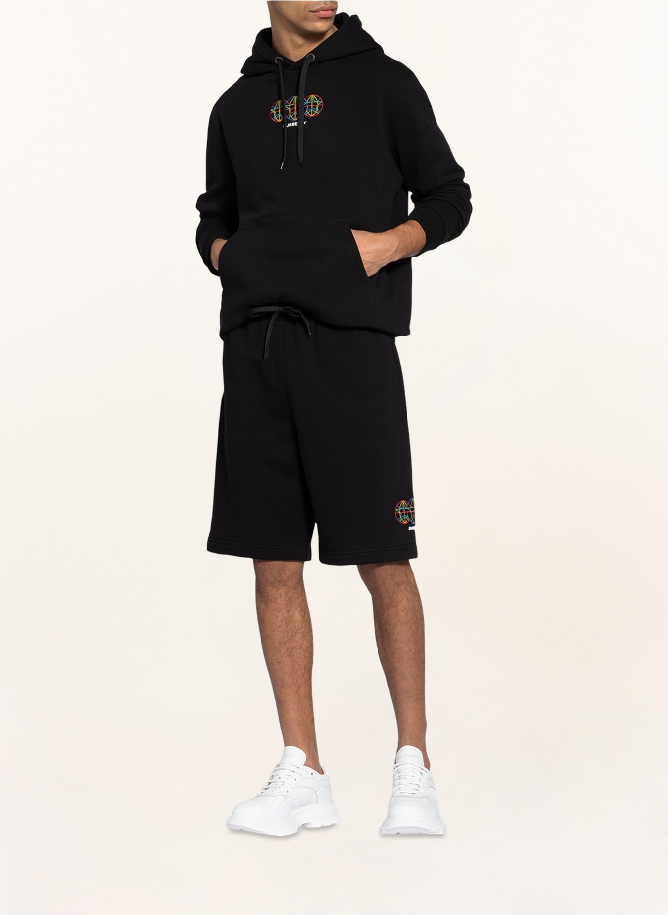 BURBERRY Sweat shorts TRENT, Color: BLACK (Image 2)