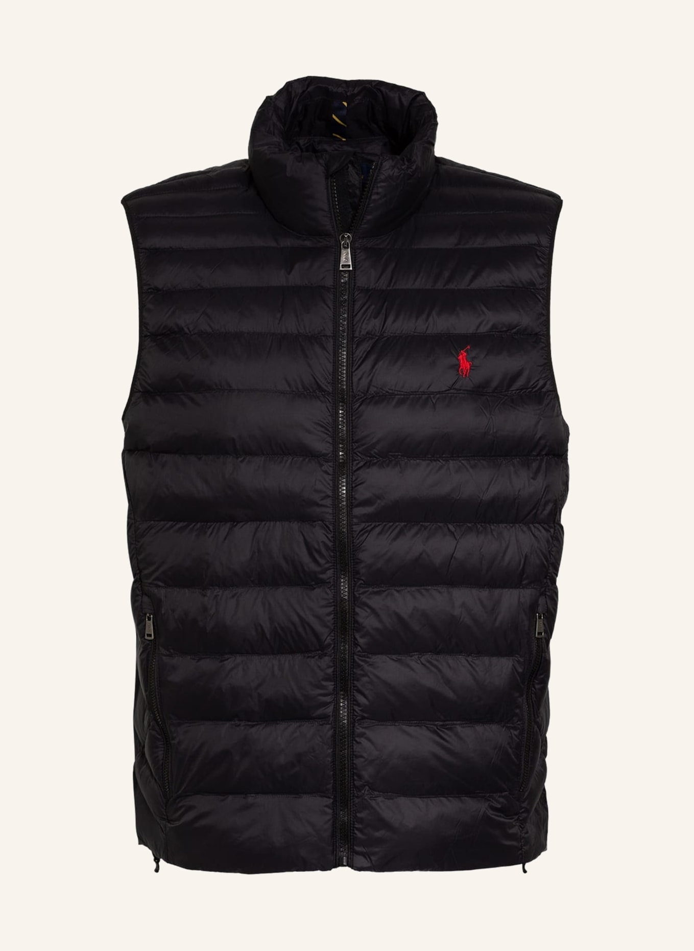 POLO RALPH LAUREN Quilted vest, Color: BLACK(Image null)