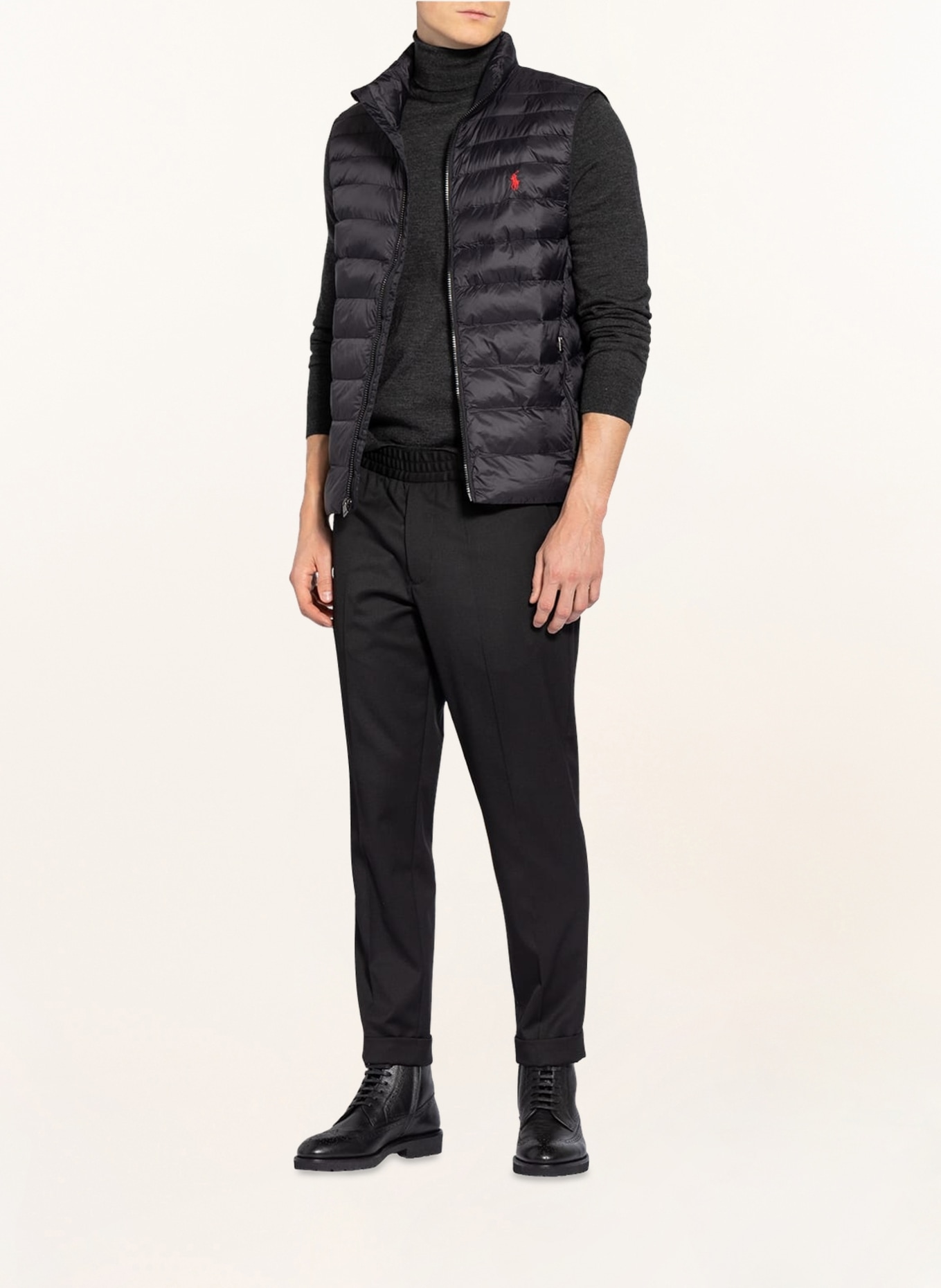 POLO RALPH LAUREN Quilted vest, Color: BLACK (Image 2)