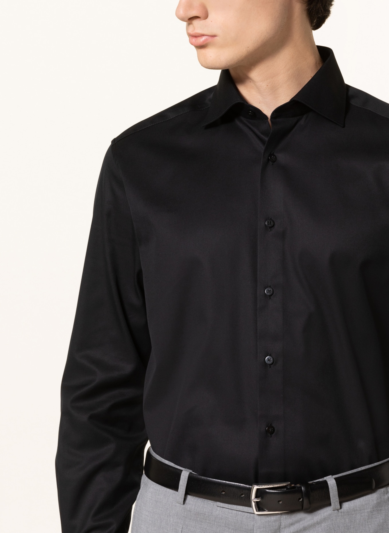 ETERNA Shirt Modern Fit, Color: BLACK (Image 4)