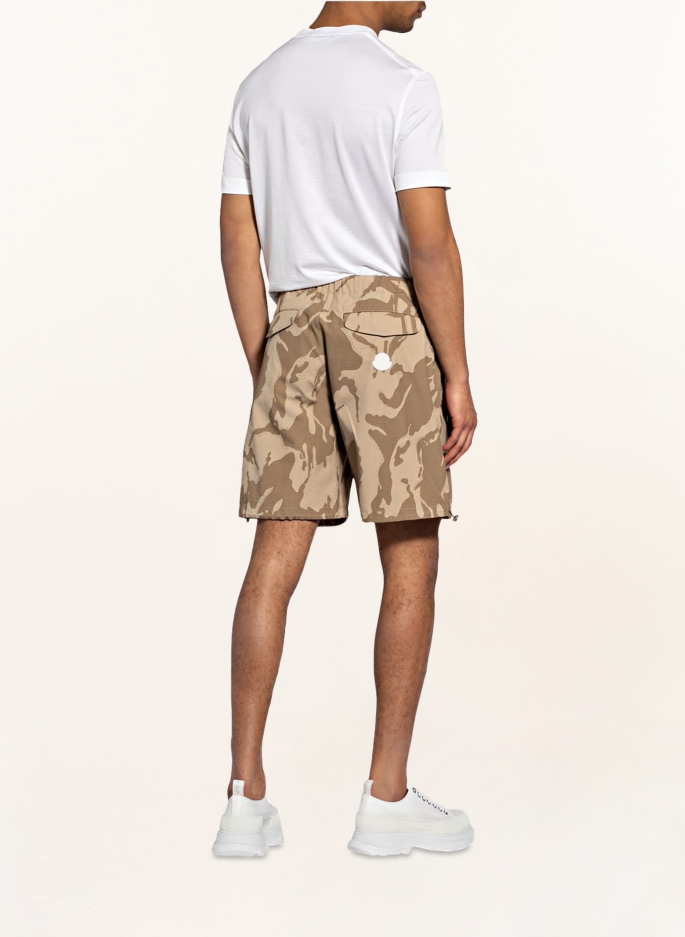 MONCLER Shorts, Color: BEIGE/ KHAKI (Image 3)