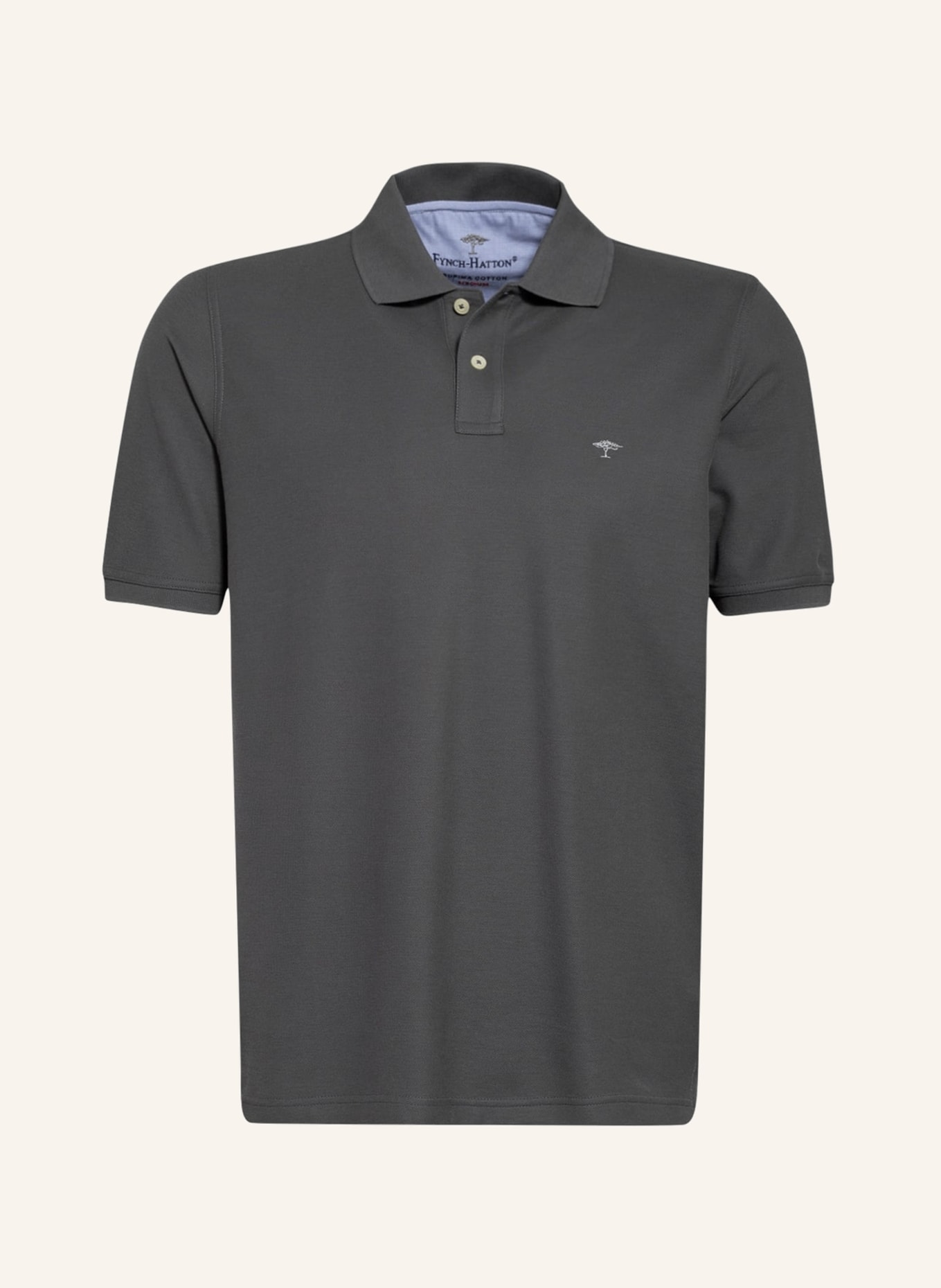 FYNCH-HATTON Piqué-Poloshirt, Farbe: GRAU (Bild 1)
