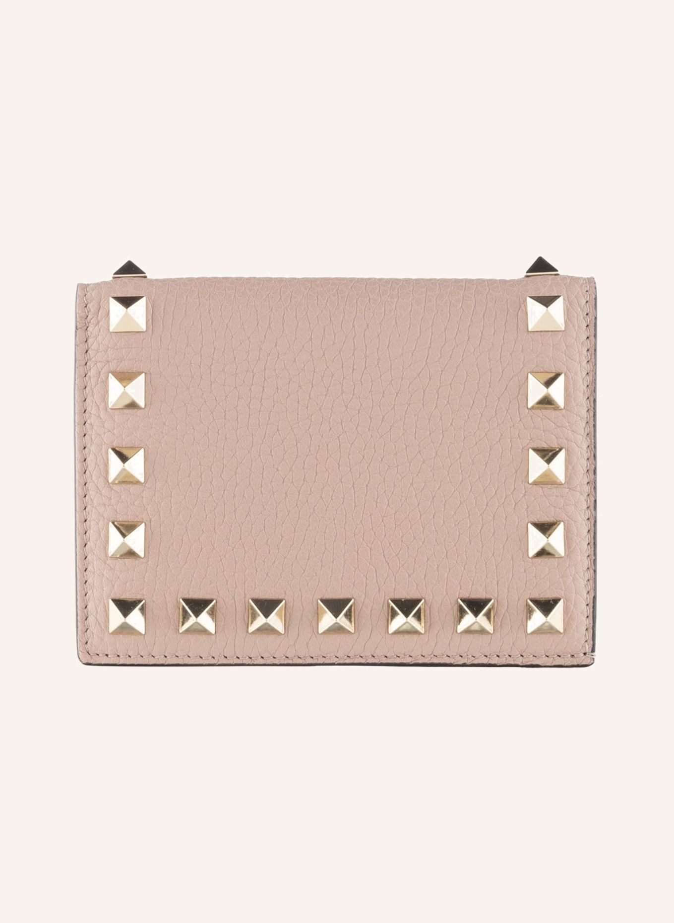 VALENTINO GARAVANI Geldbörse ROCKSTUD mit Nieten: ROSÉ
