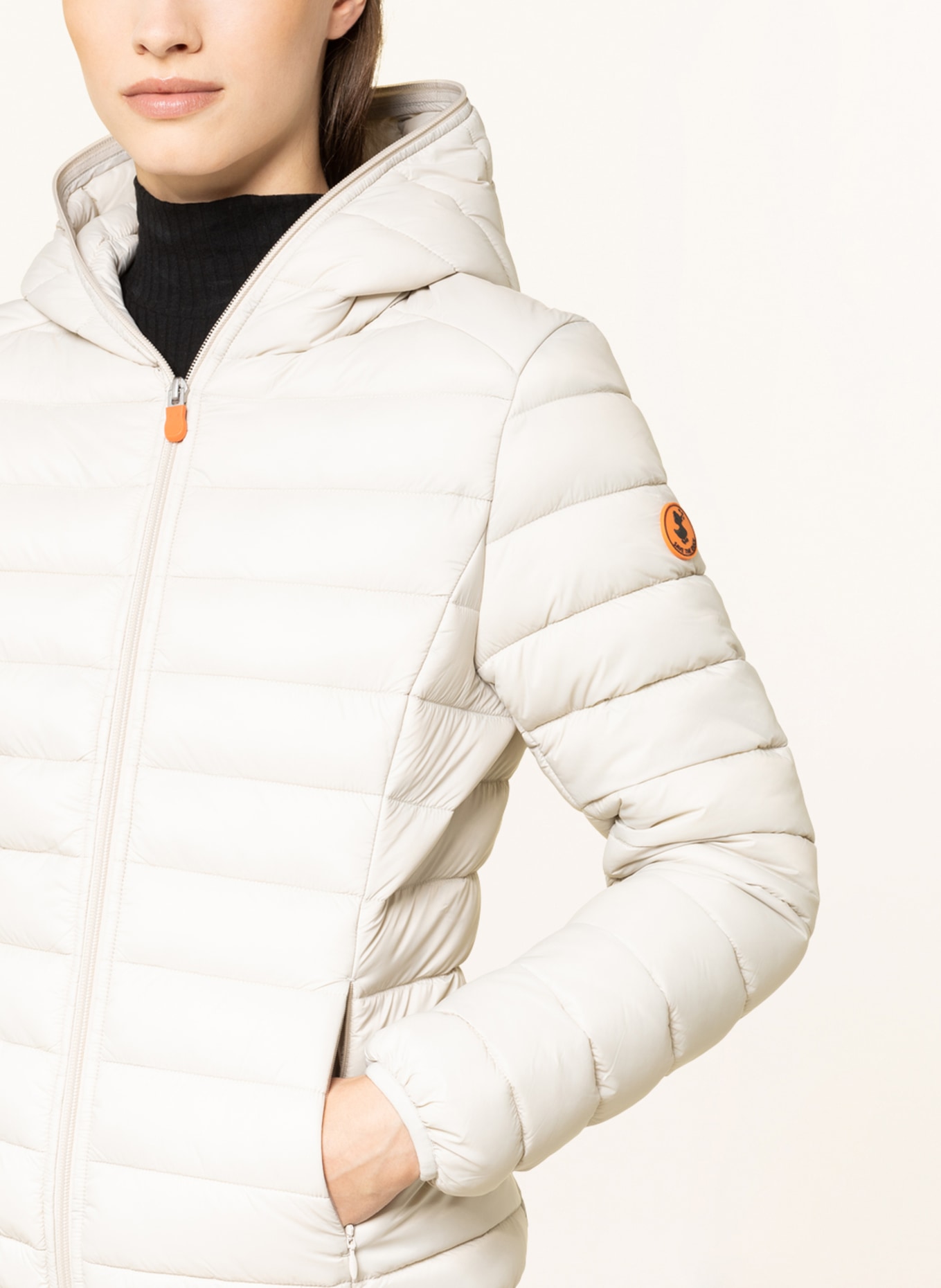 SAVE THE DUCK Quilted jacket GIGA DAISY, Color: BEIGE (Image 5)
