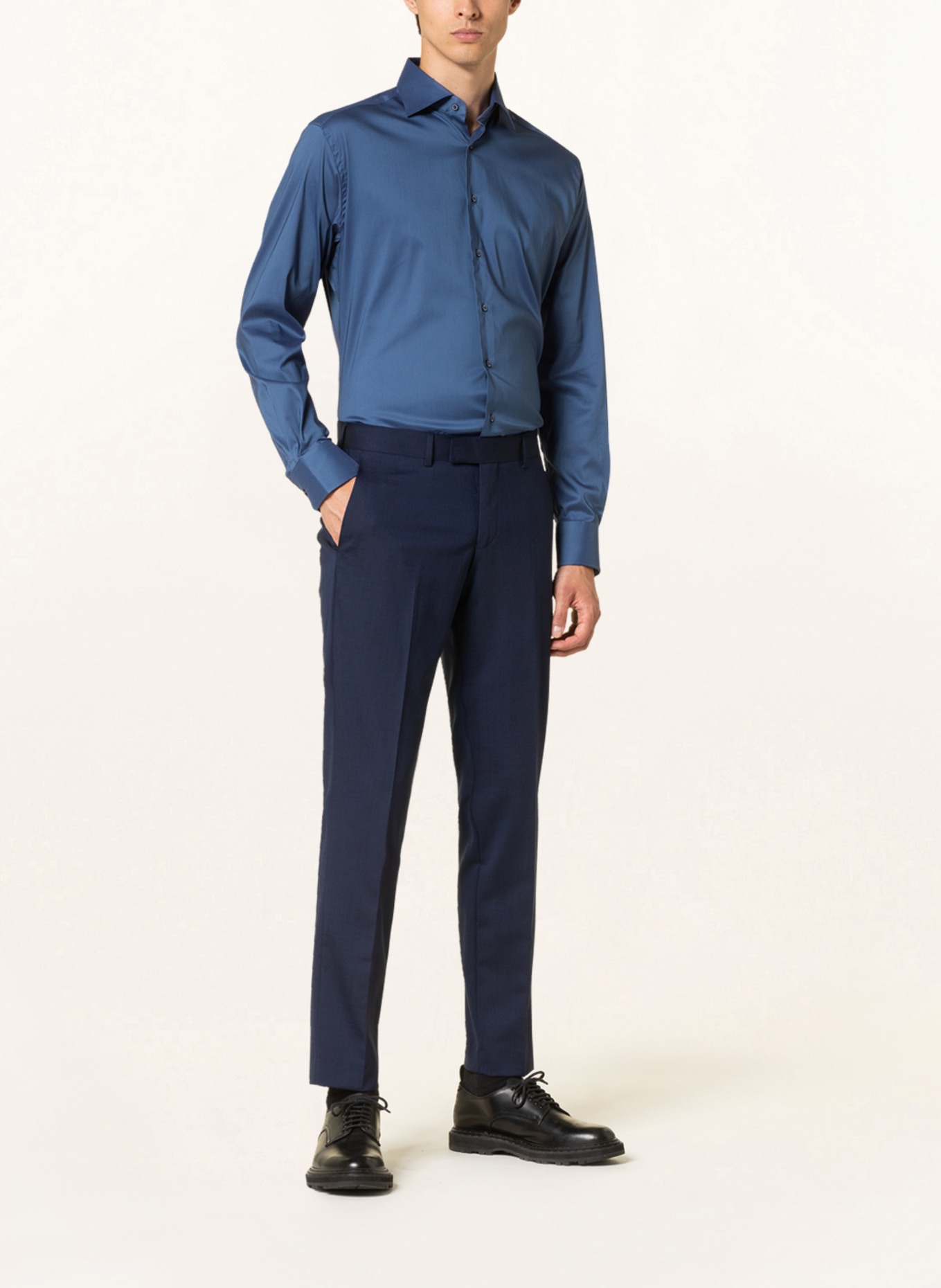 ETERNA 1863 Jersey shirt slim fit, Color: BLUE (Image 2)