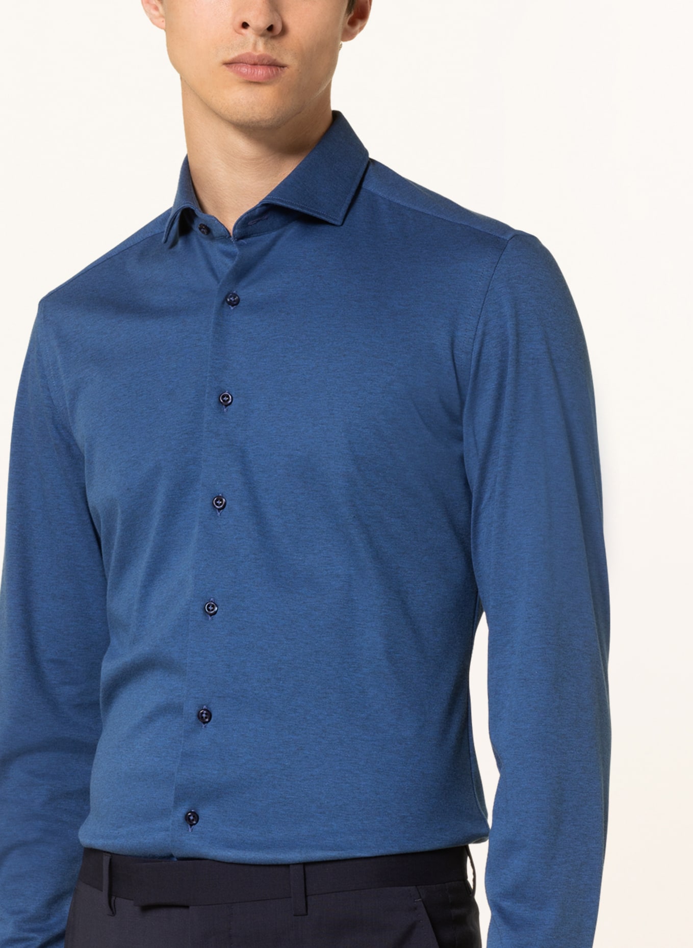 ETERNA 1863 Jersey shirt slim fit, Color: BLUE (Image 5)