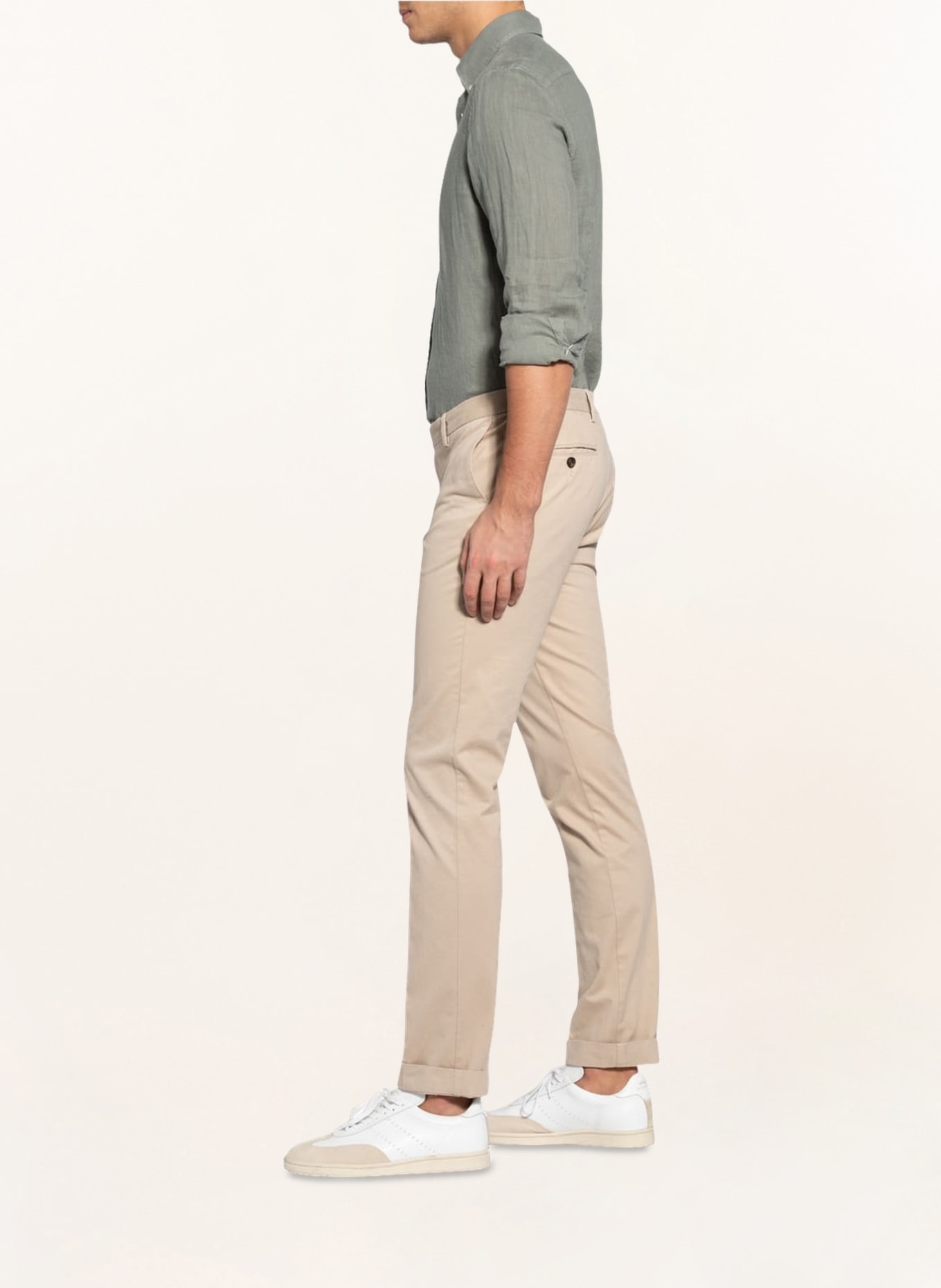 HACKETT LONDON Chino kalhoty KENSINGTON Slim Fit, Barva: BÉŽOVÁ (Obrázek 4)