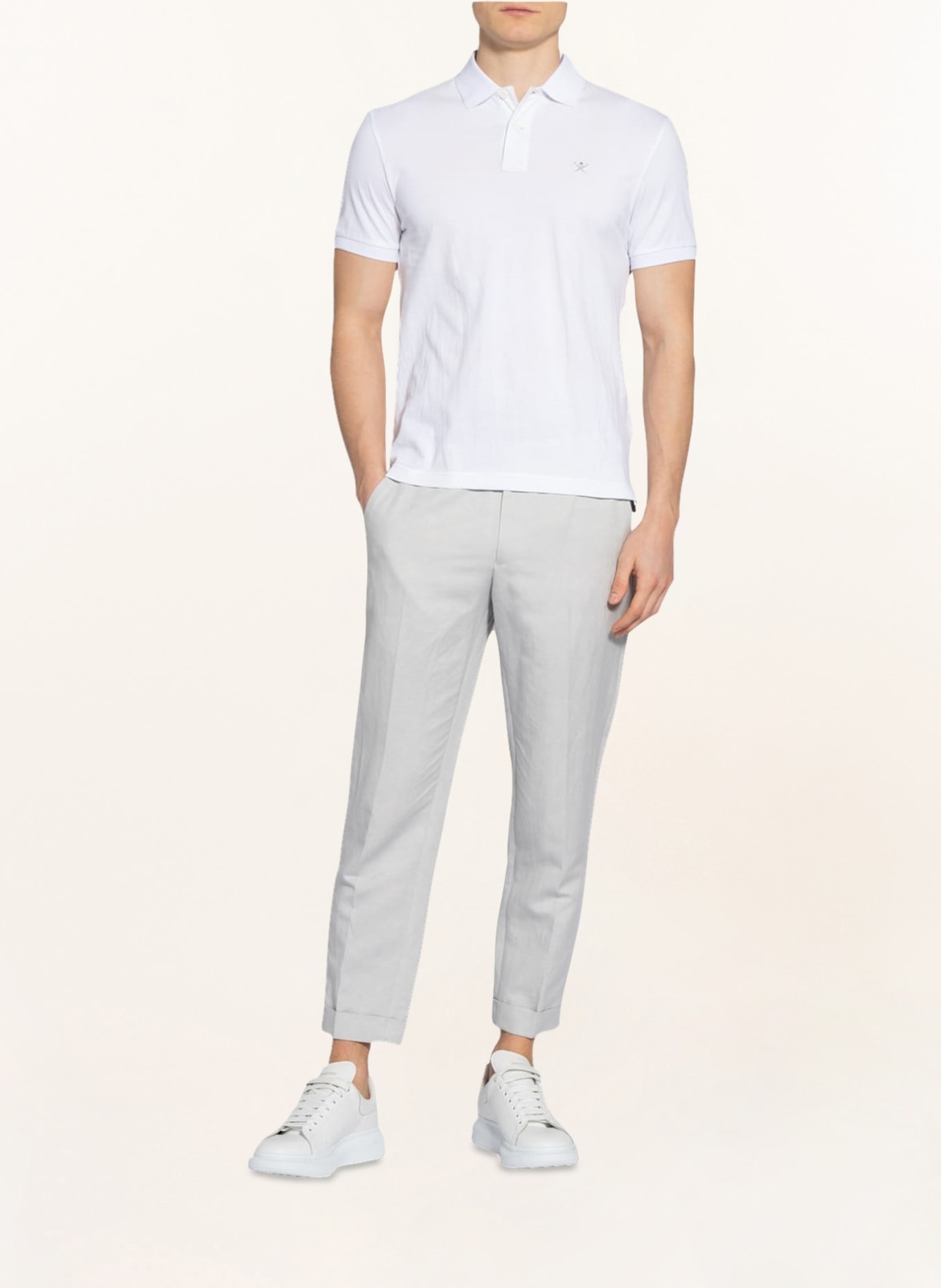 HACKETT LONDON Piqué polo shirt slim fit, Color: WHITE (Image 2)