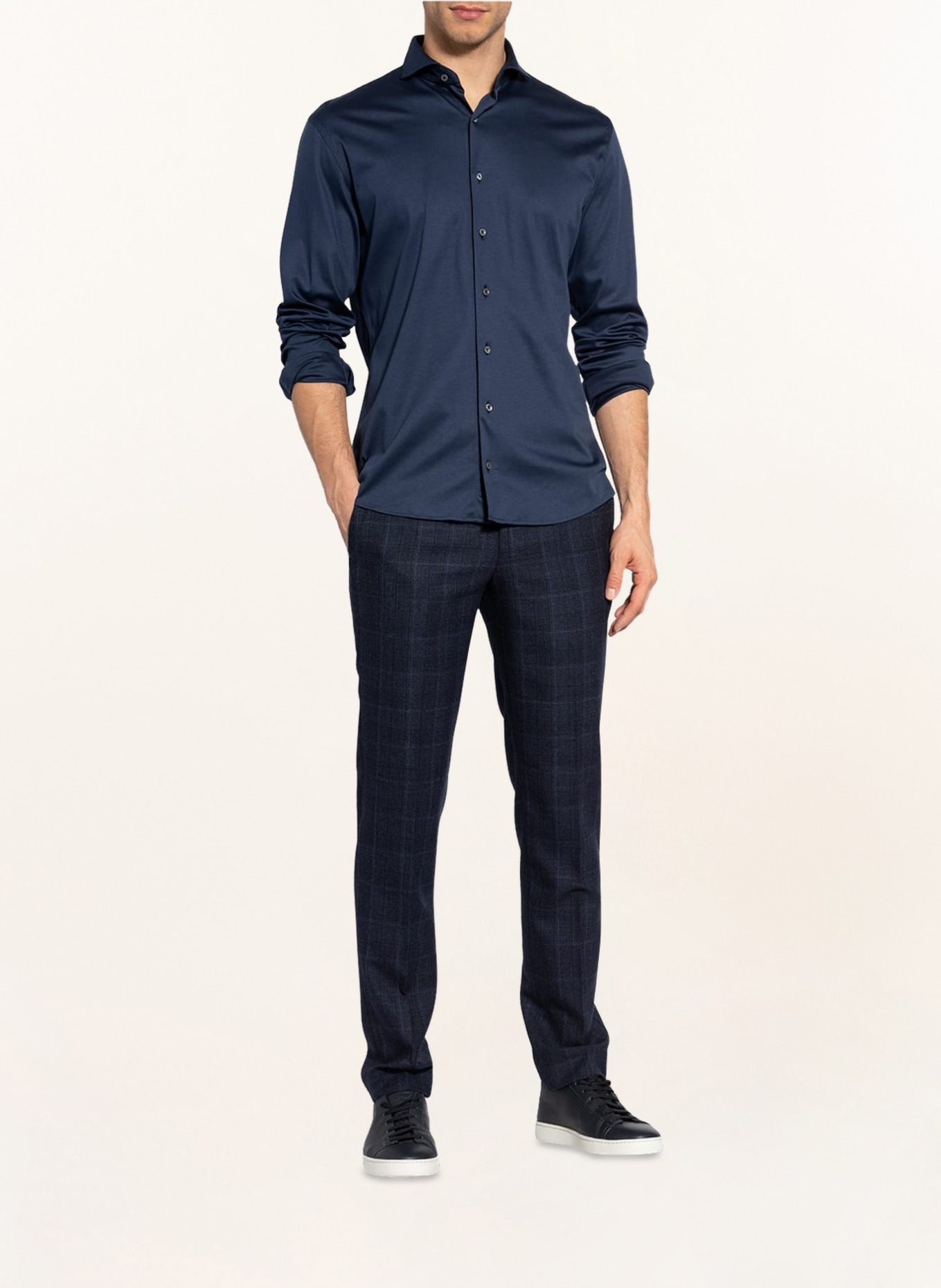 van Laack Jersey shirt PER Tailor Fit, Color: BLUE (Image 2)