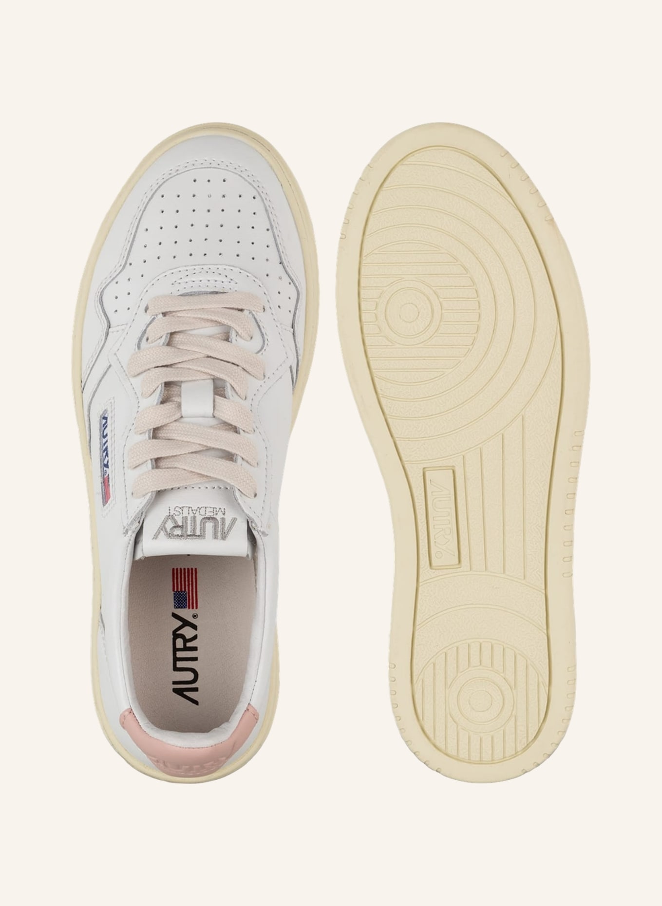 AUTRY Plateau-Sneaker, Farbe: WEISS/ ROSÉ (Bild 5)