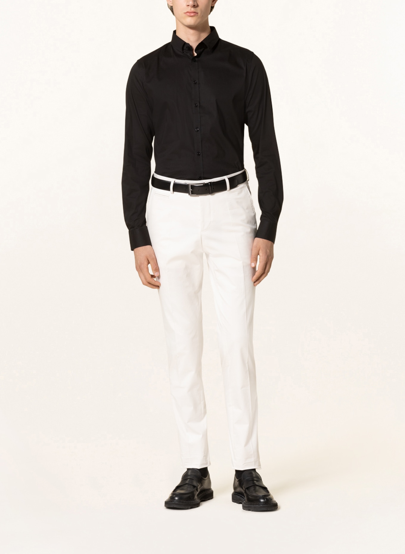 Q1 Manufaktur Hemd SANDRO Extra Slim Fit: SCHWARZ