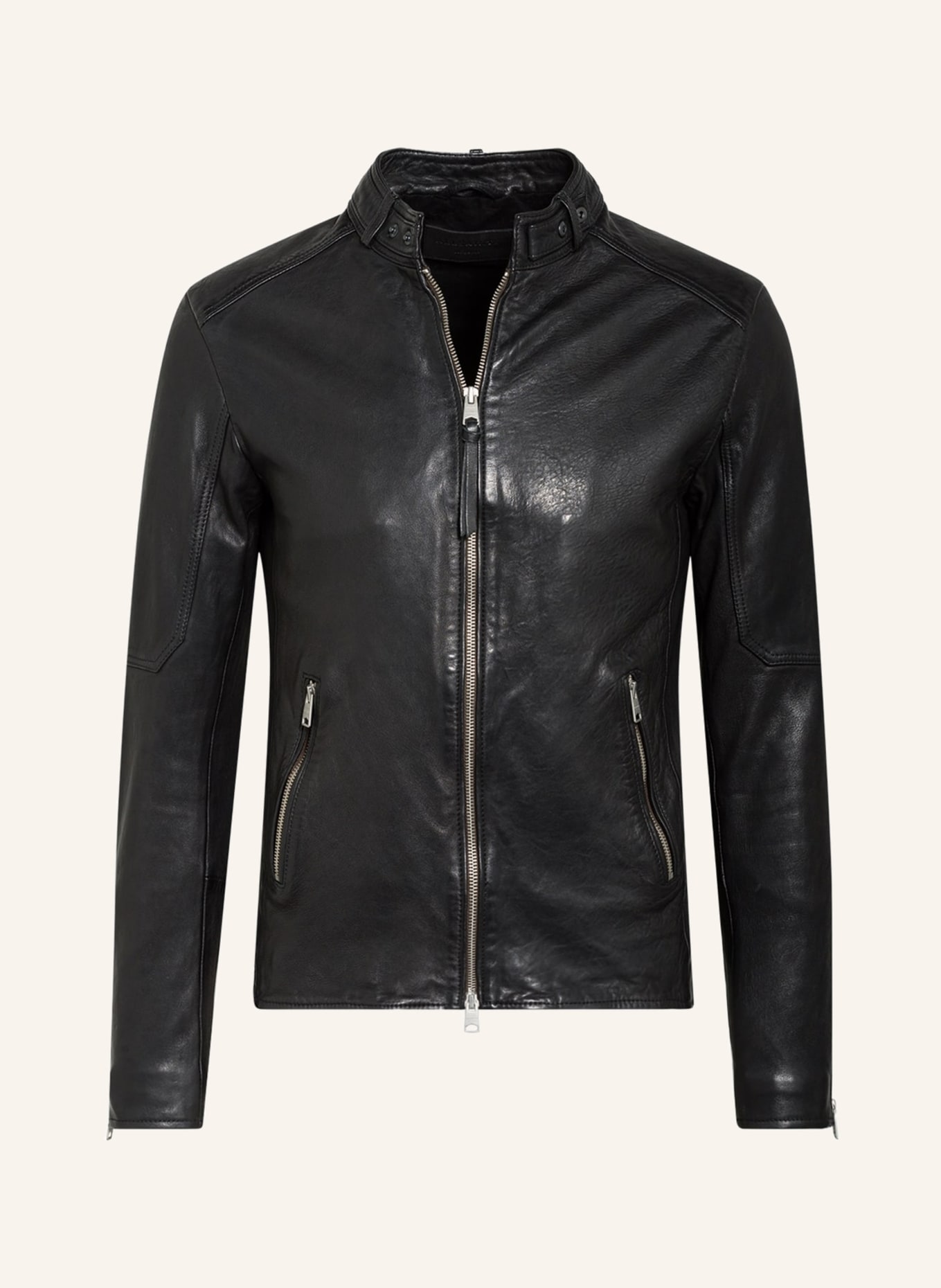 ALLSAINTS Leather jacket CORA, Color: BLACK (Image 1)