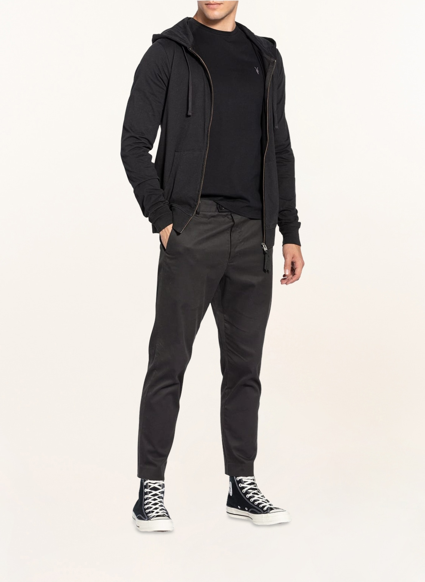 ALLSAINTS Sweat jacket BRACE , Color: BLACK (Image 2)