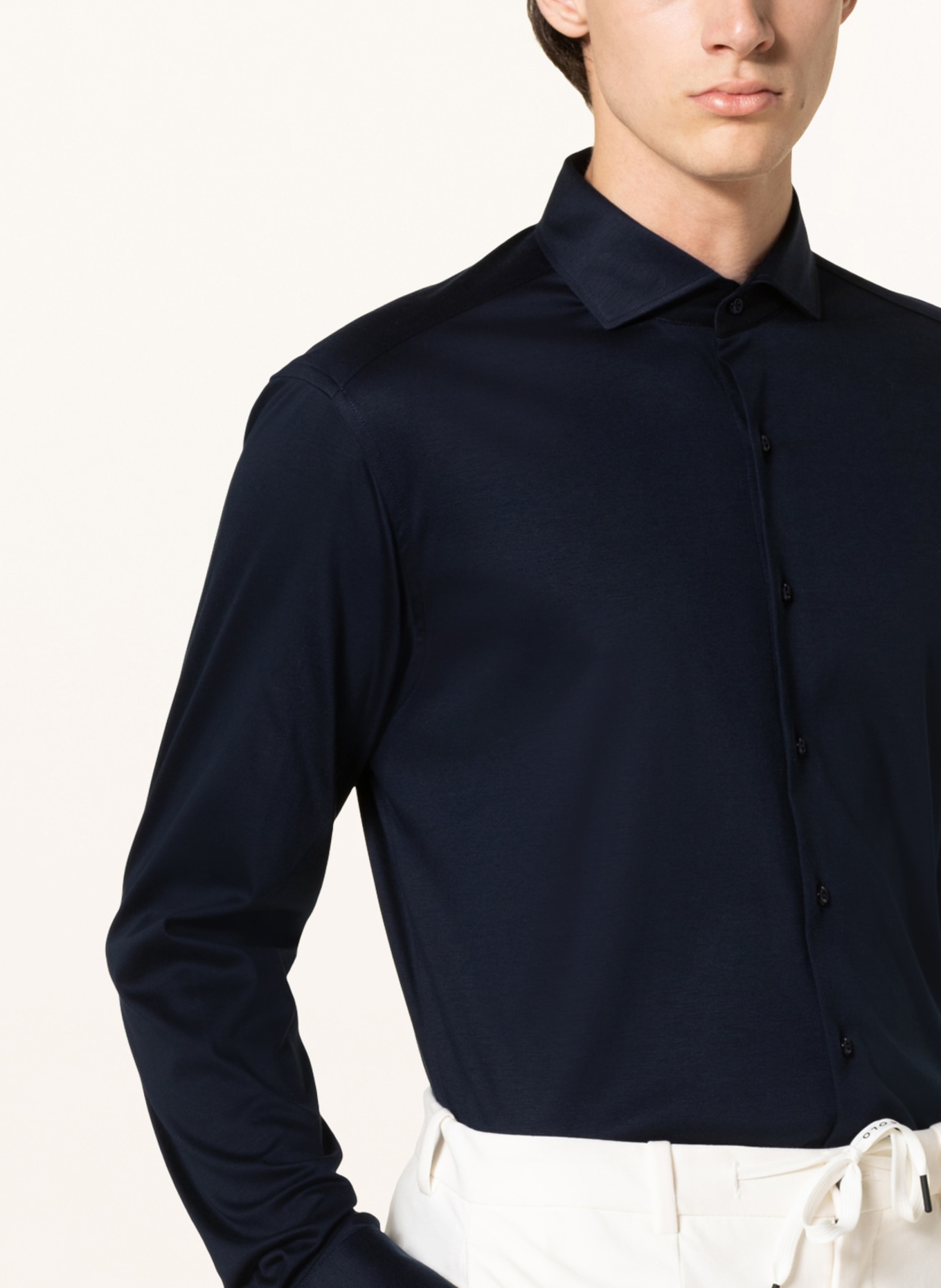 ETERNA 1863 Jersey shirt modern fit, Color: DARK BLUE (Image 4)