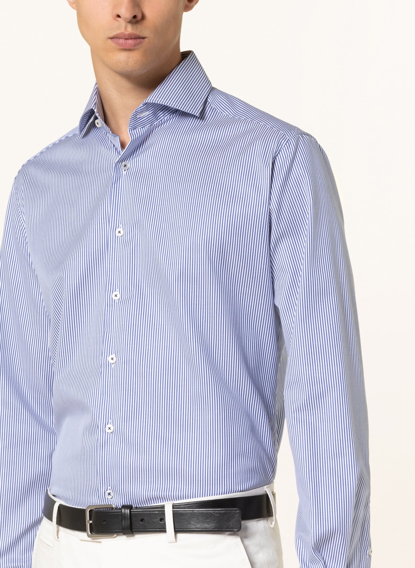 ETERNA 1863 Shirt Modern Fit, Color: BLUE/ WHITE (Image 4)