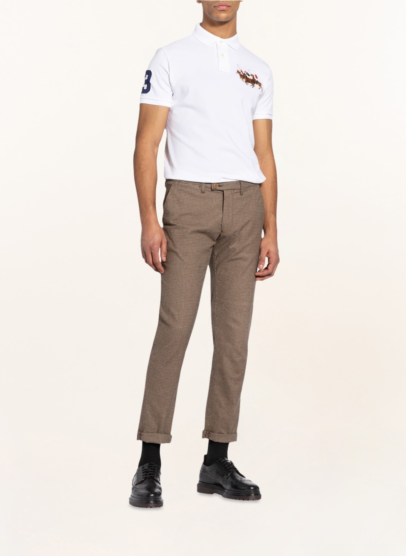 POLO RALPH LAUREN Piqué polo shirt custom slim fit, Color: WHITE (Image 2)