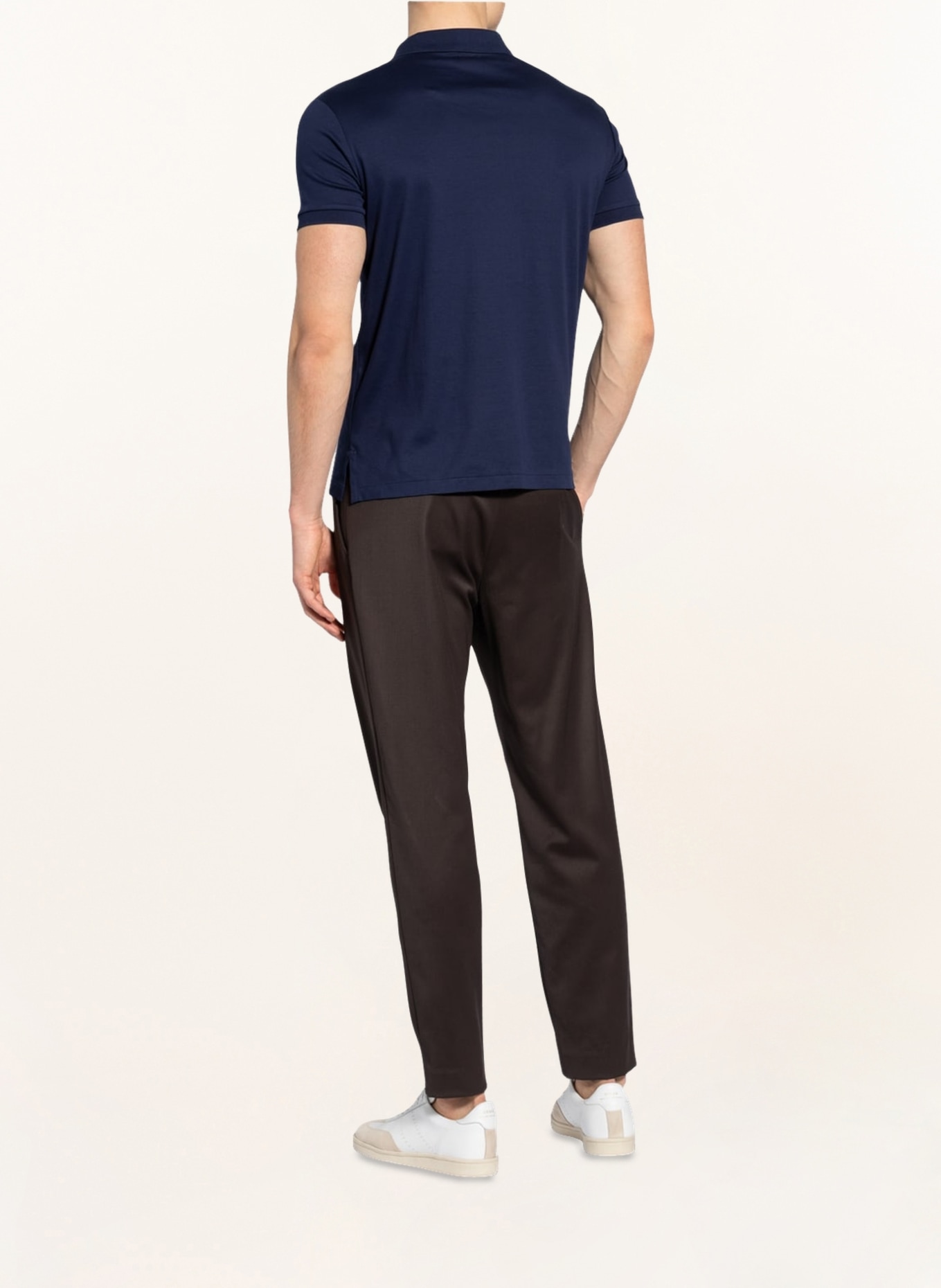 POLO RALPH LAUREN Jersey-Poloshirt Custom Slim Fit, Farbe: DUNKELBLAU (Bild 3)