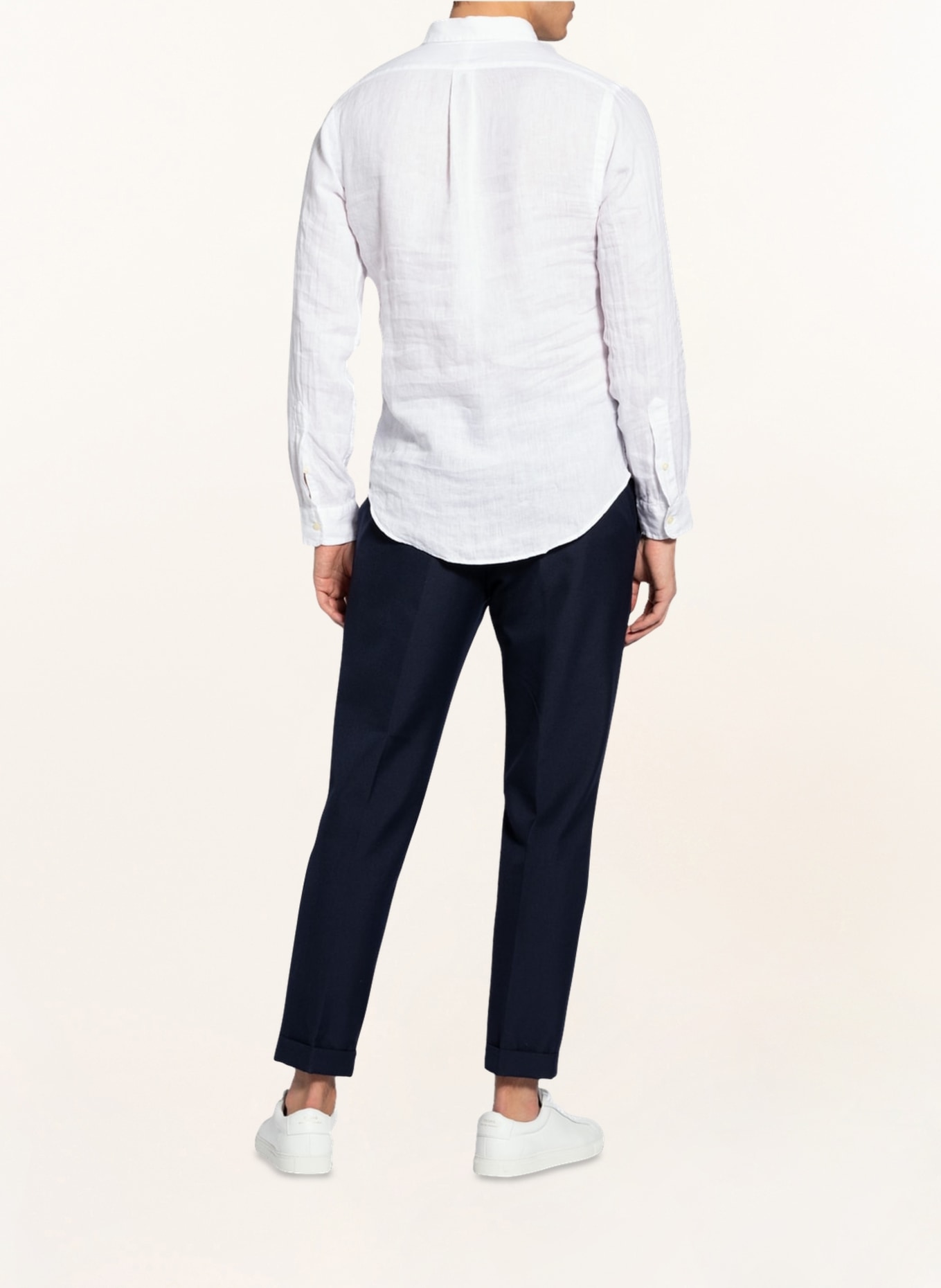 POLO RALPH LAUREN Linen shirt slim fit , Color: WHITE (Image 3)
