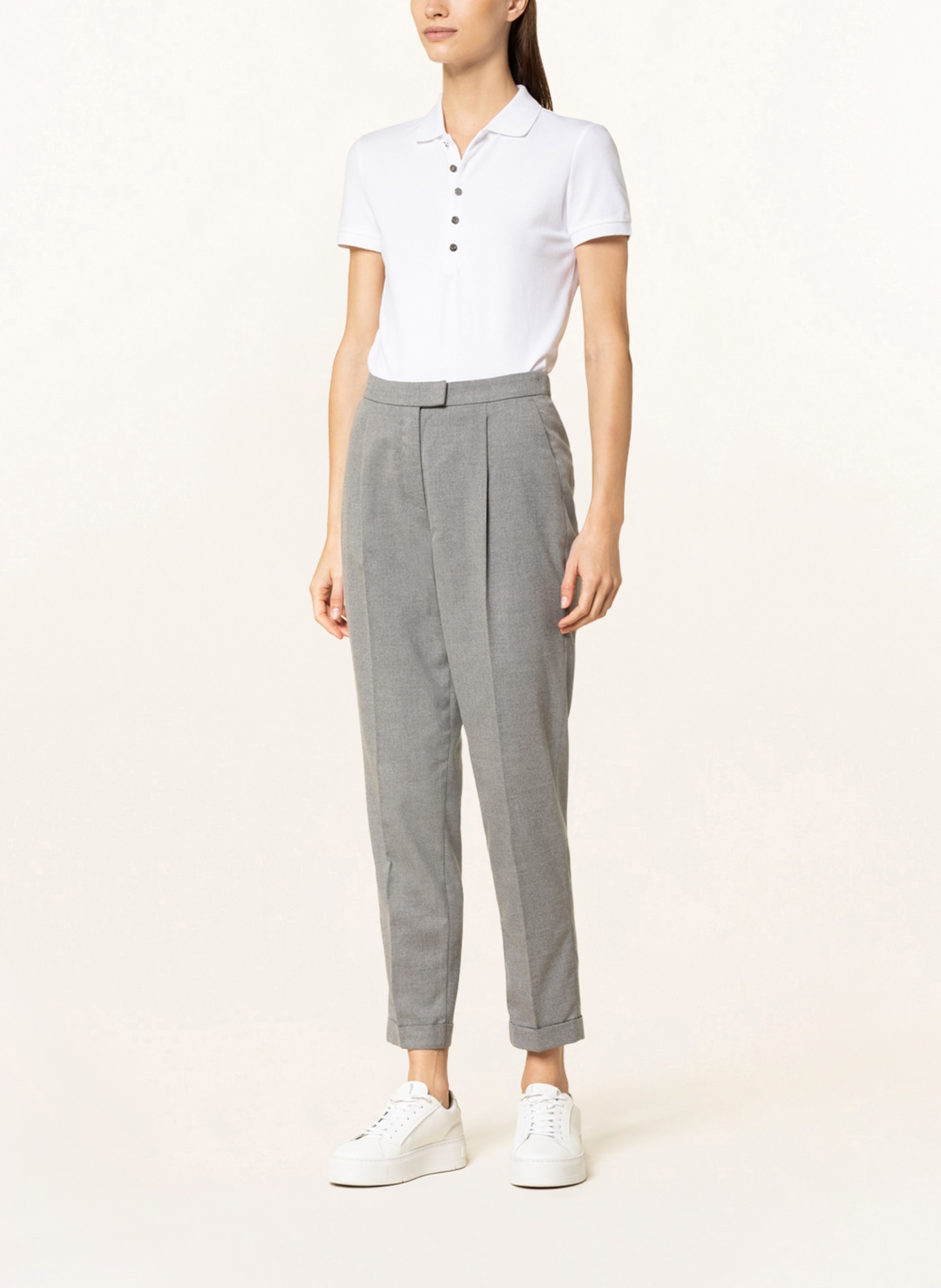 LAUREN RALPH LAUREN Piqué-Poloshirt ATHLEISURE: WEISS