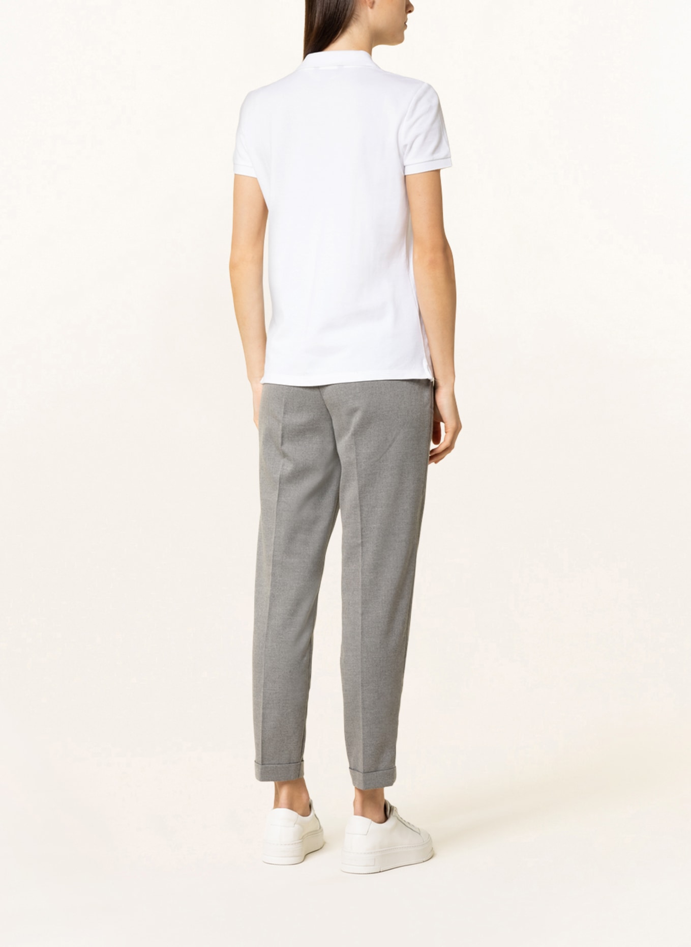 LAUREN RALPH LAUREN Piqué-Poloshirt ATHLEISURE: WEISS