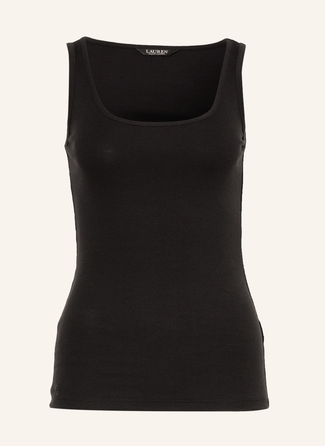 LAUREN RALPH LAUREN Tanktop: SCHWARZ