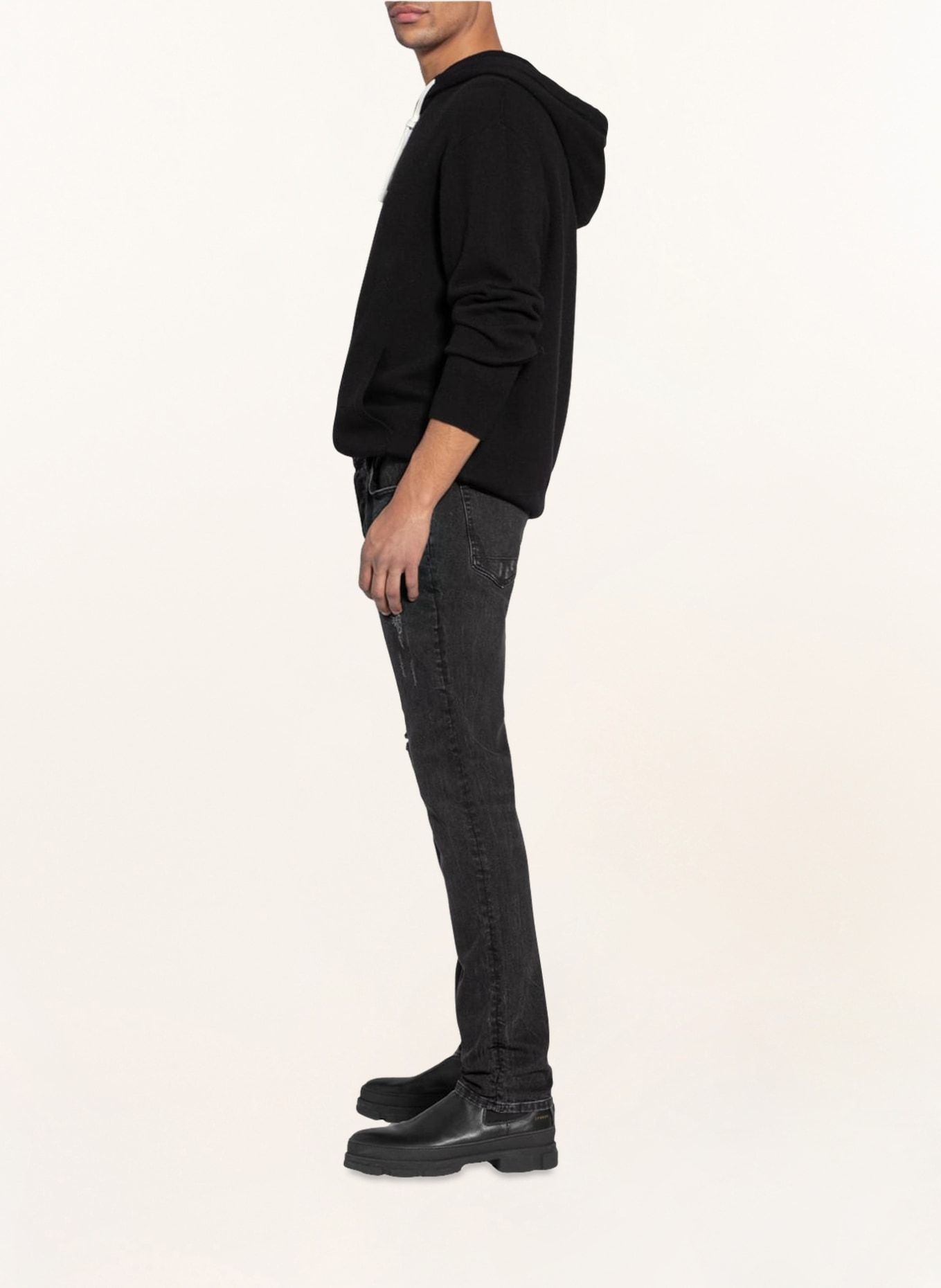 ALLSAINTS Jeans REX Slim Fit, Farbe: 162 Washed Black (Bild 4)