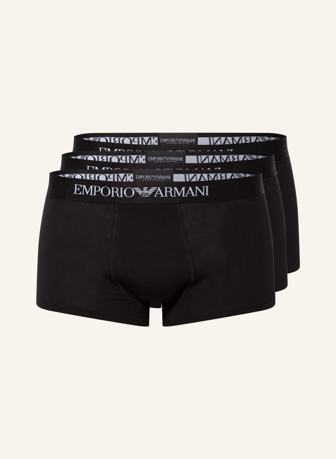 EMPORIO ARMANI 3-pack boxer shorts , Color: BLACK (Image 1)