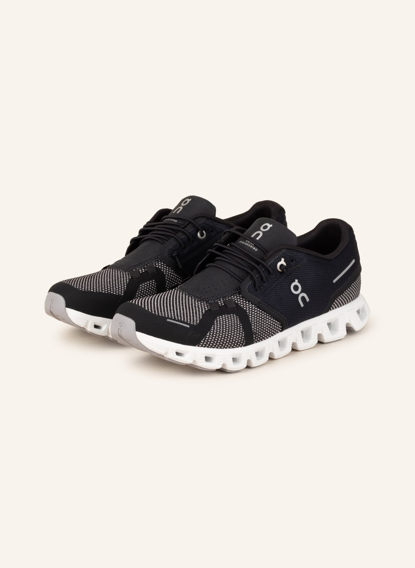 On Sneakers CLOUD 5 COMBO, Color: BLACK/ WHITE (Image 1)