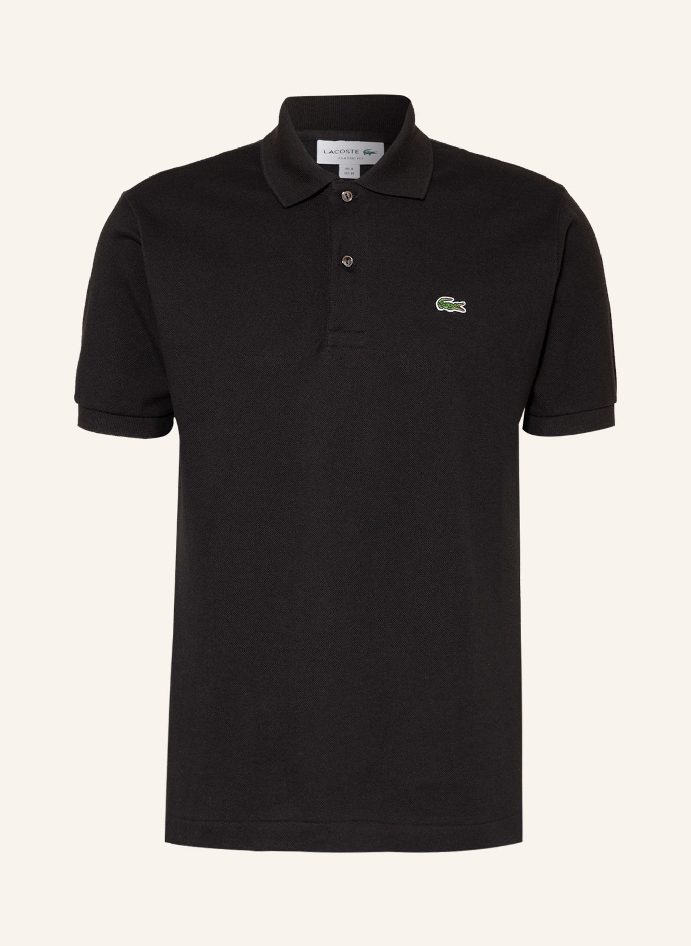 LACOSTE Piqué-Poloshirt Classic Fit, Farbe: SCHWARZ (Bild 1)
