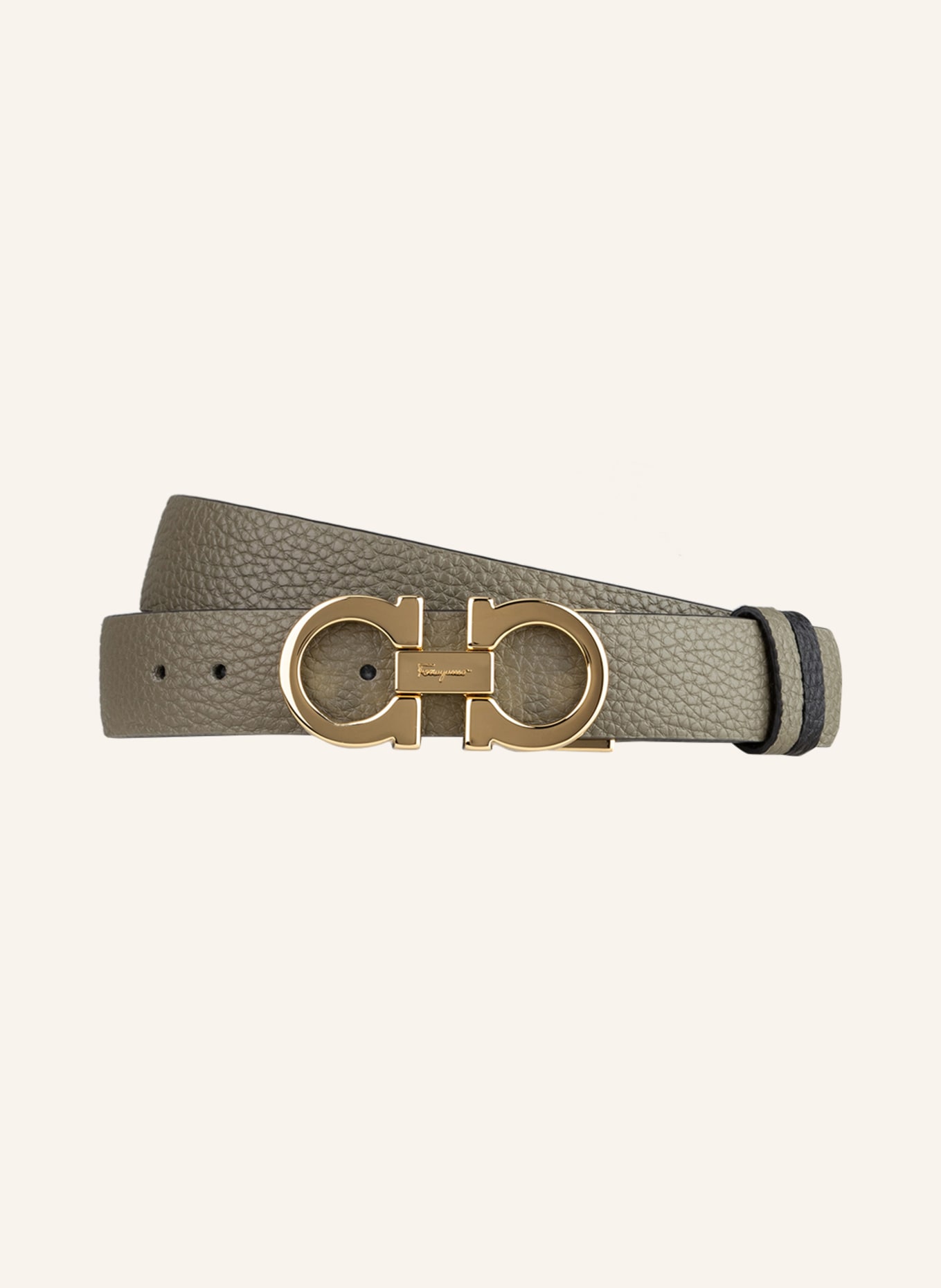 FERRAGAMO Reversible leather belt, Color: TAUPE (Image 1)