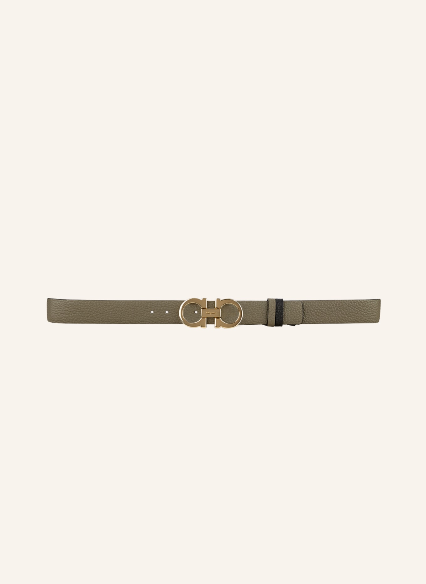FERRAGAMO Reversible leather belt, Color: TAUPE (Image 2)