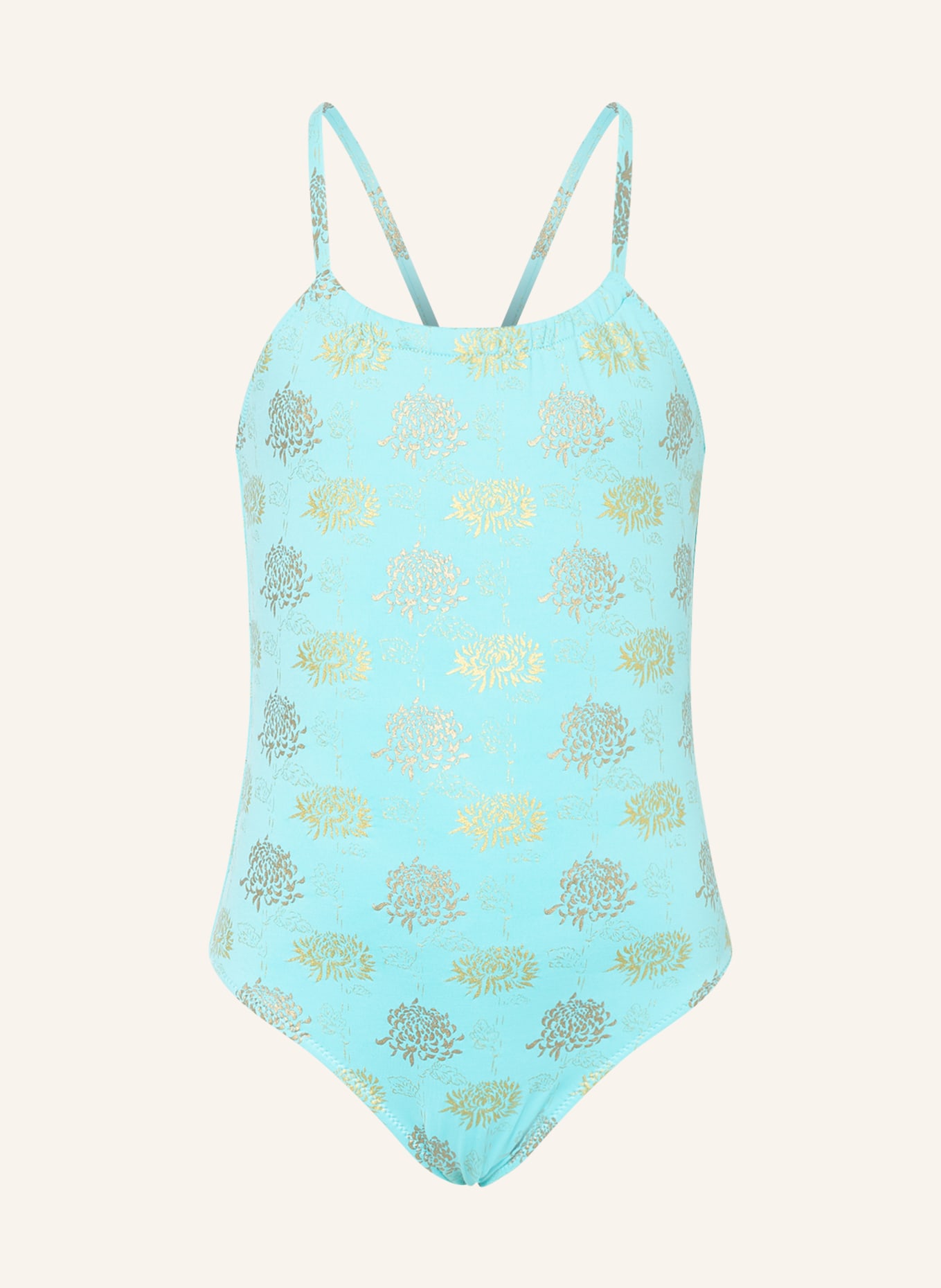 VILEBREQUIN Swimsuit IRIDESCENT FLOWERS OF JOY , Color: TURQUOISE (Image 1)