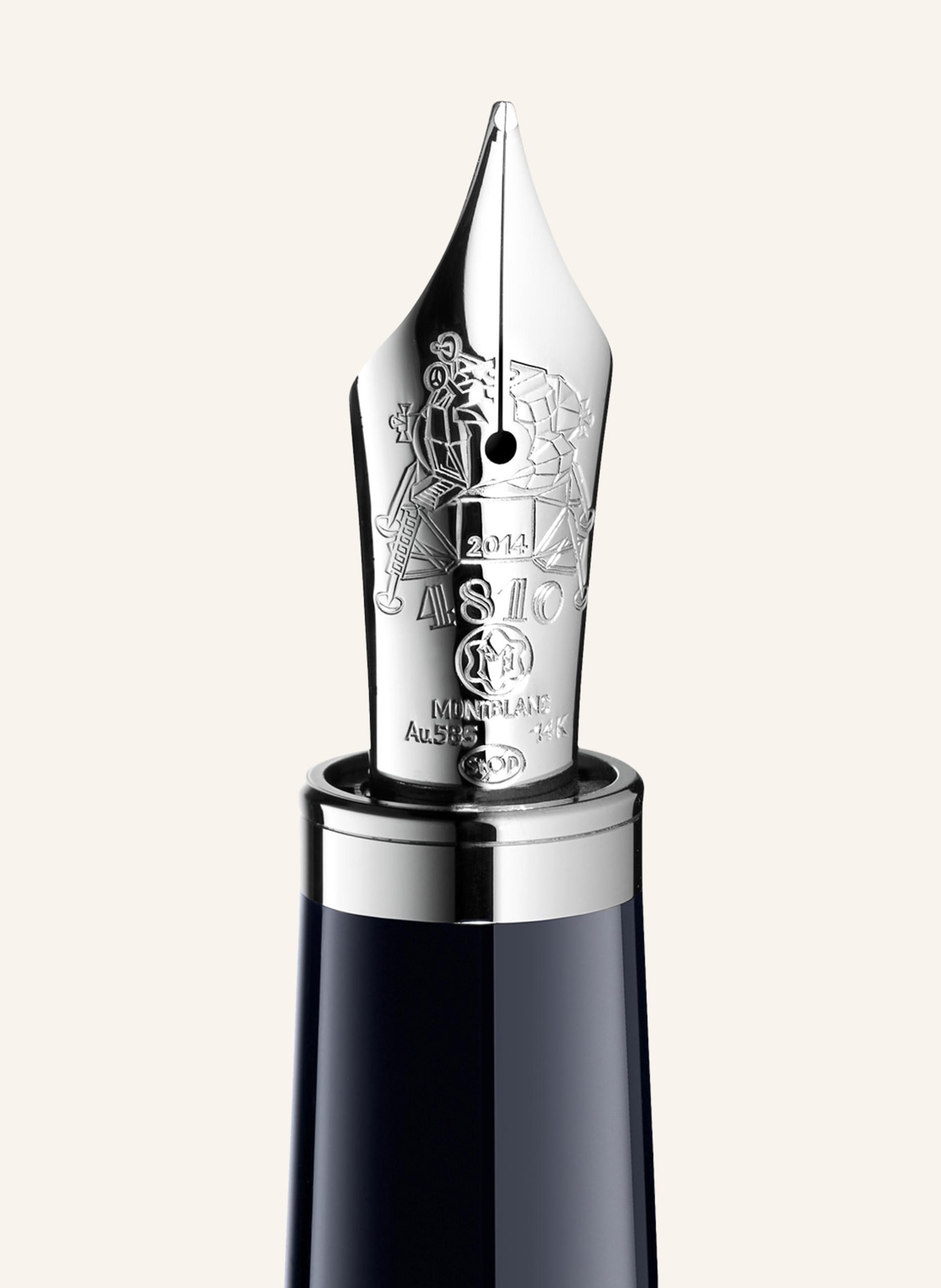 MONTBLANC Fountain pen JF KENNEDY, Color: DARK BLUE/ SILVER (Image 2)