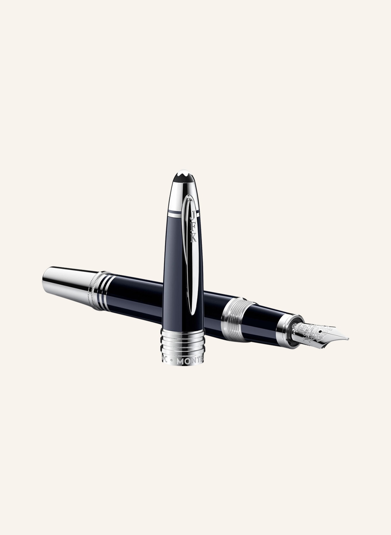 MONTBLANC Fountain pen JF KENNEDY, Color: DARK BLUE/ SILVER (Image 3)