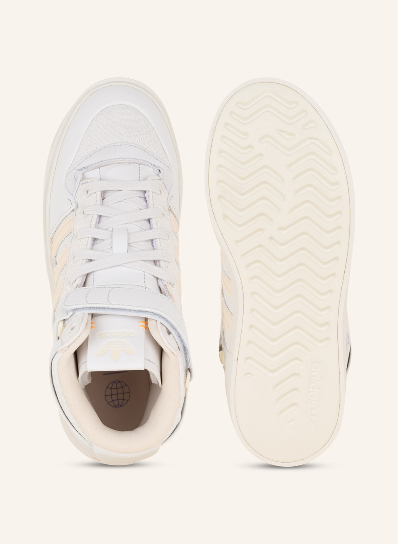 adidas Originals Hightop-Sneaker FORUM BONEGA MID, Farbe: WEISS/ CREME (Bild 5)