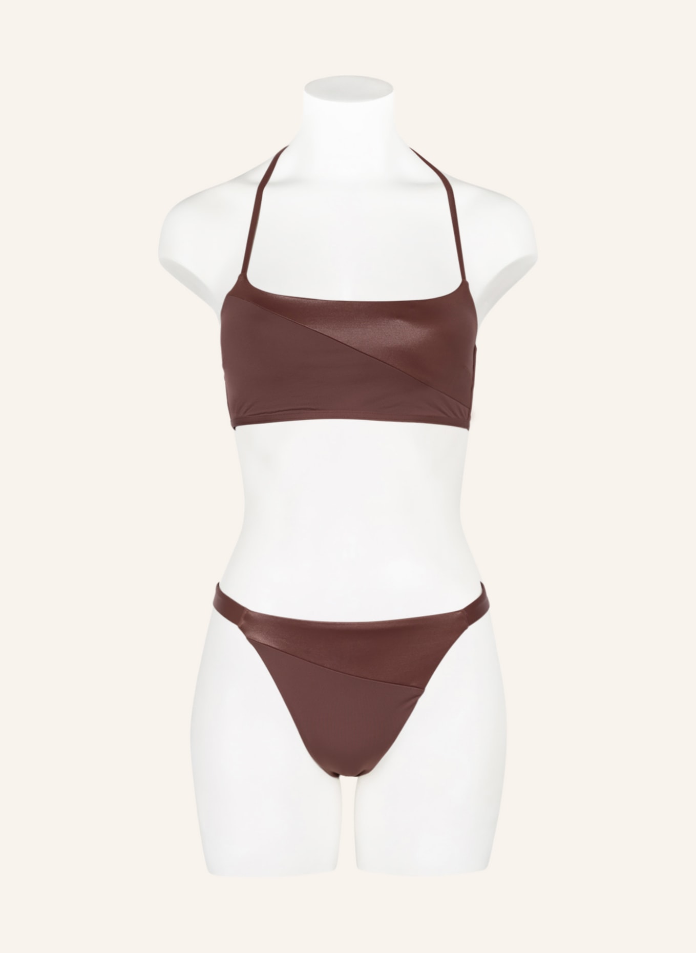 Calvin Klein Bralette bikini top CORE ESSENTIALS, Color: BROWN (Image 2)