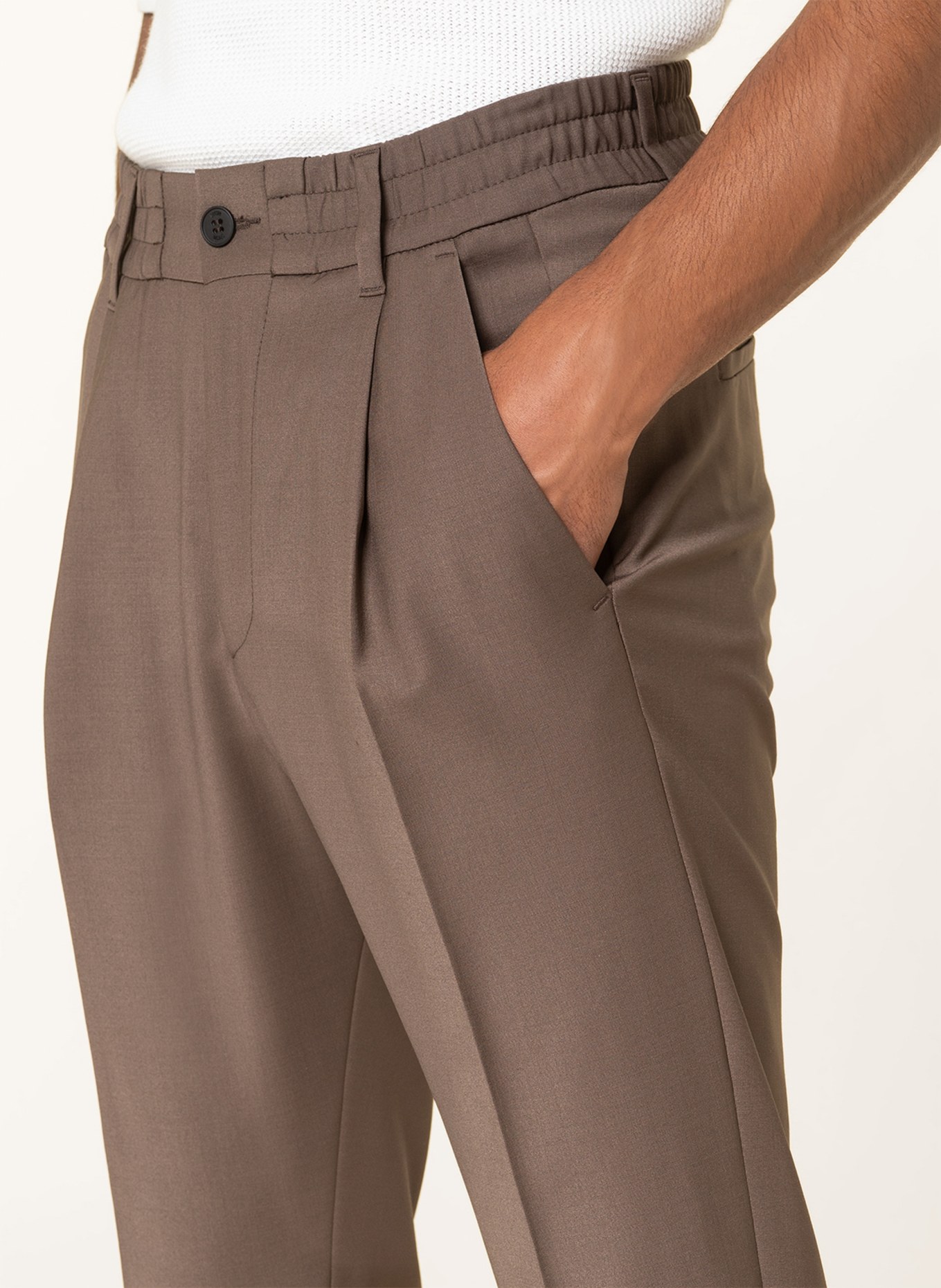 DRYKORN Spodnie garniturowe CHASY extra slim fit, Kolor: 1205 braun (Obrazek 6)