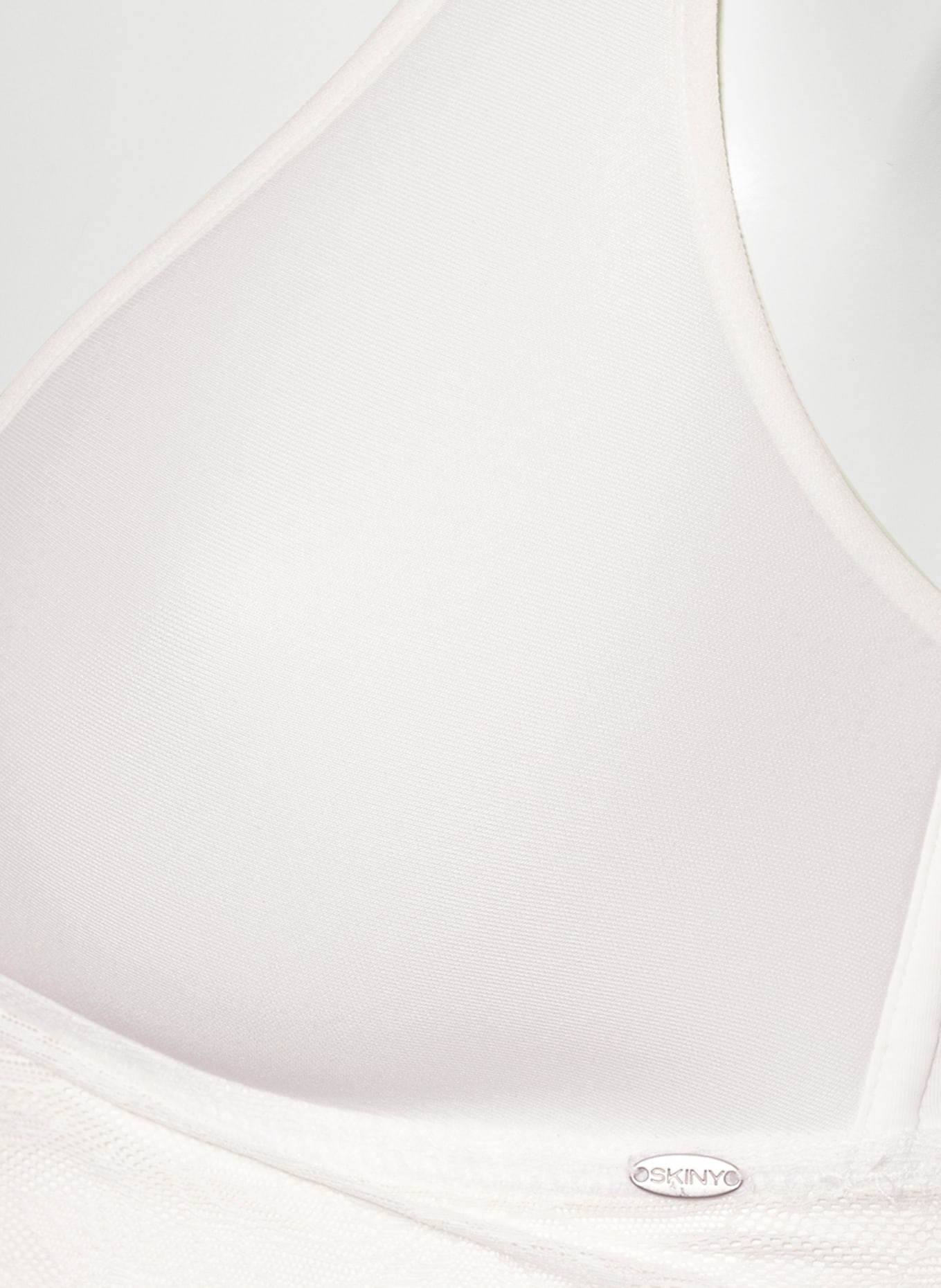 Skiny Triangle bra EVERY DAY IN MICRO LACE, Color: WHITE (Image 4)