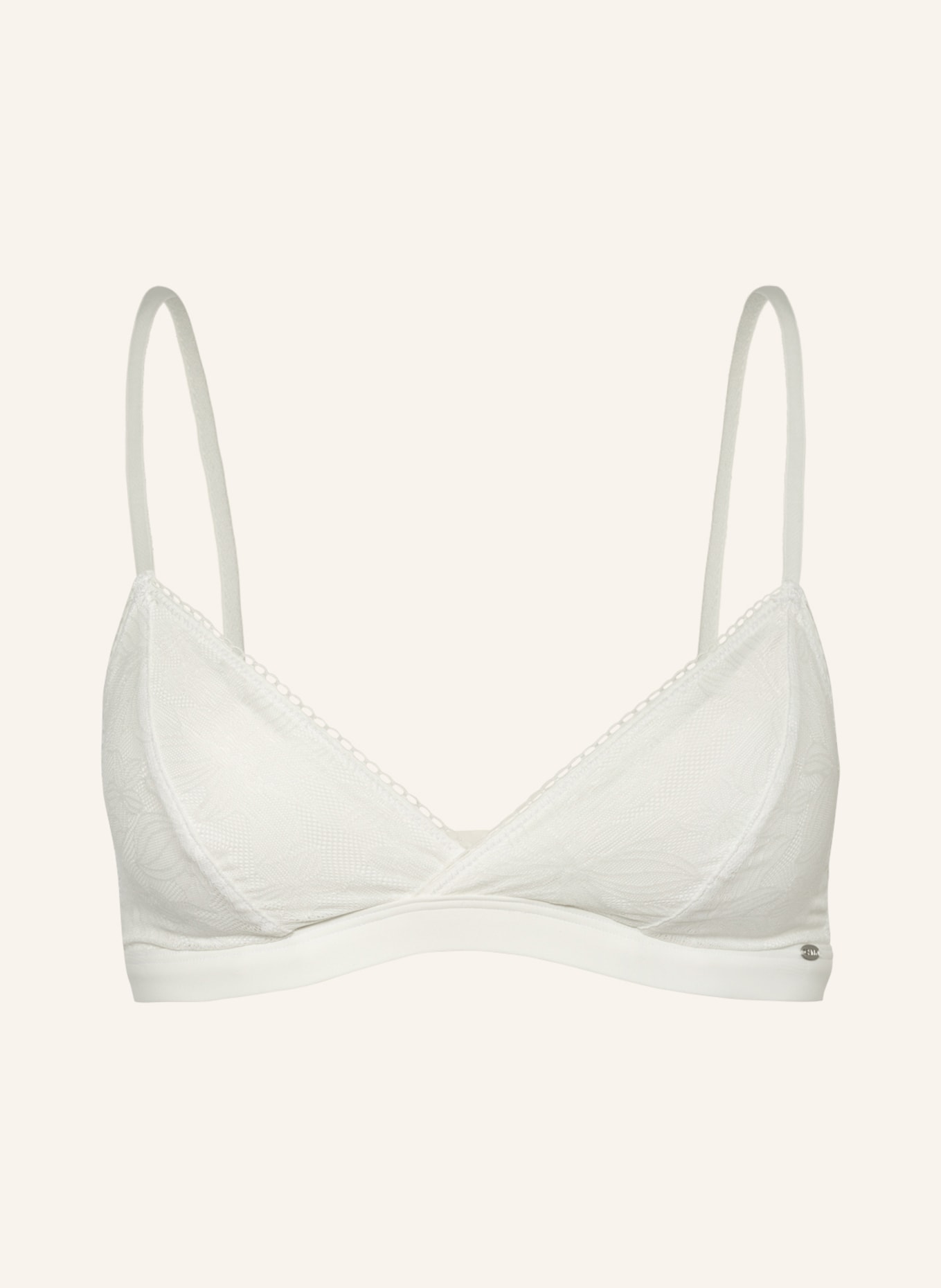 Skiny Triangle bra EVERY DAY IN MICRO LACE, Color: WHITE (Image 1)