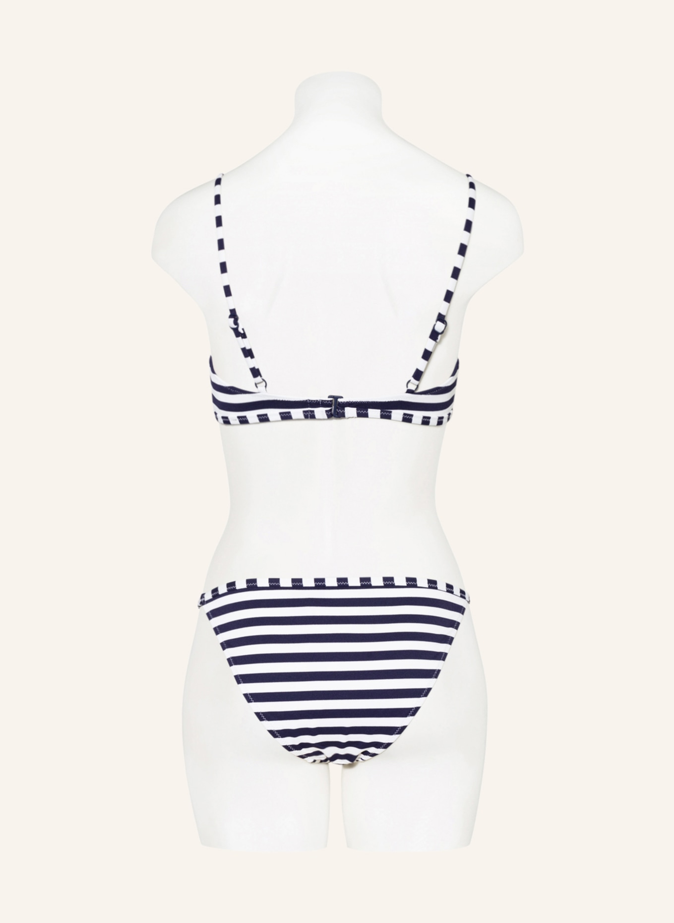 POLO RALPH LAUREN Triangle bikini top PIQUE STRIPE, Color: DARK BLUE/ WHITE (Image 3)