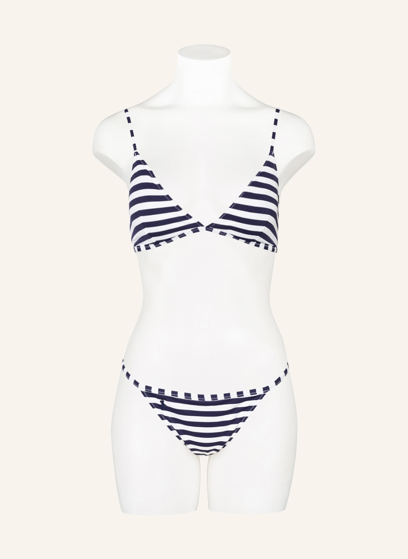 POLO RALPH LAUREN Bikini bottoms PIQUE STRIPE , Color: DARK BLUE/ WHITE (Image 2)