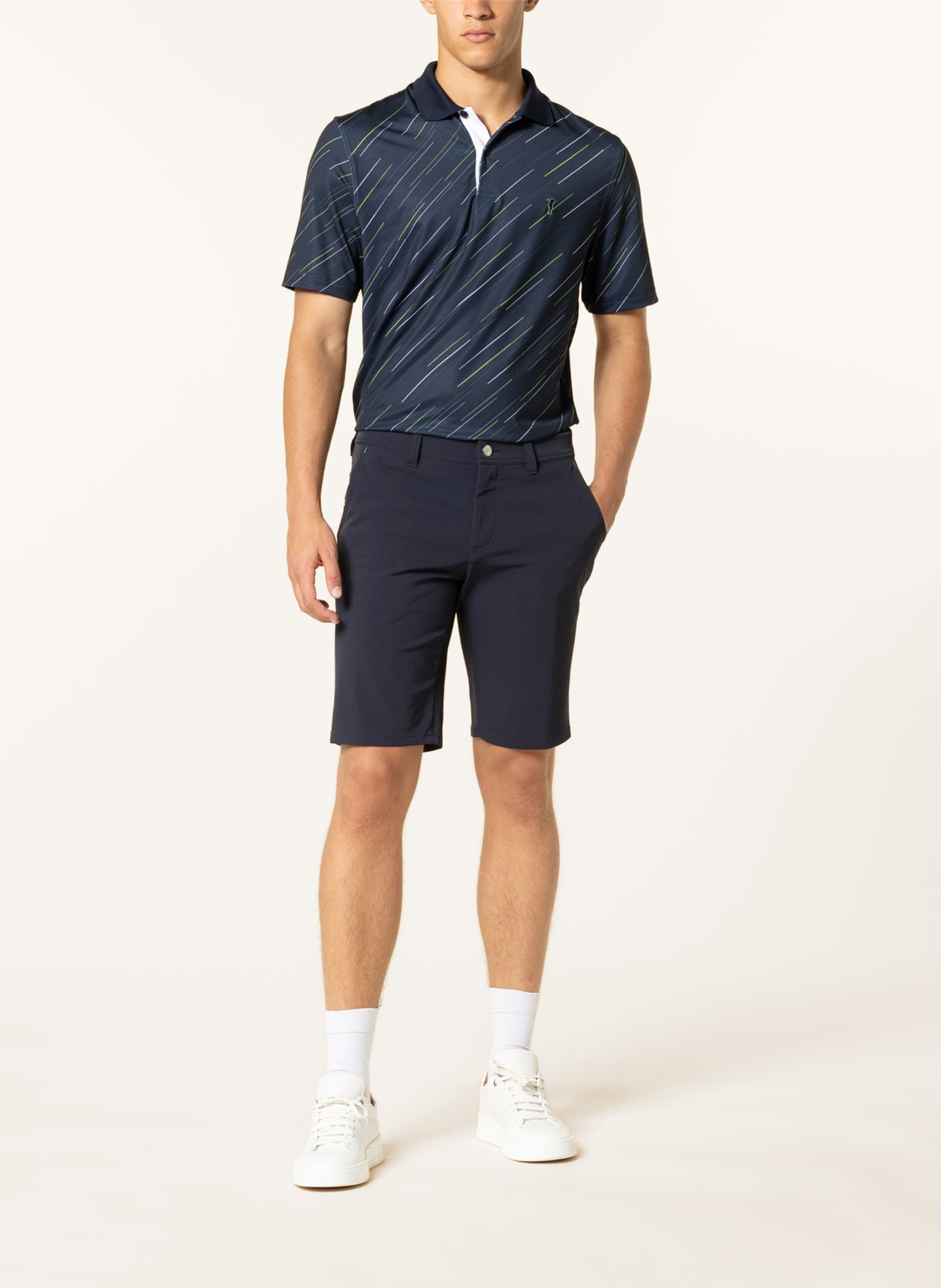 ALBERTO Szorty golfowe EARNIE: GRANATOWY