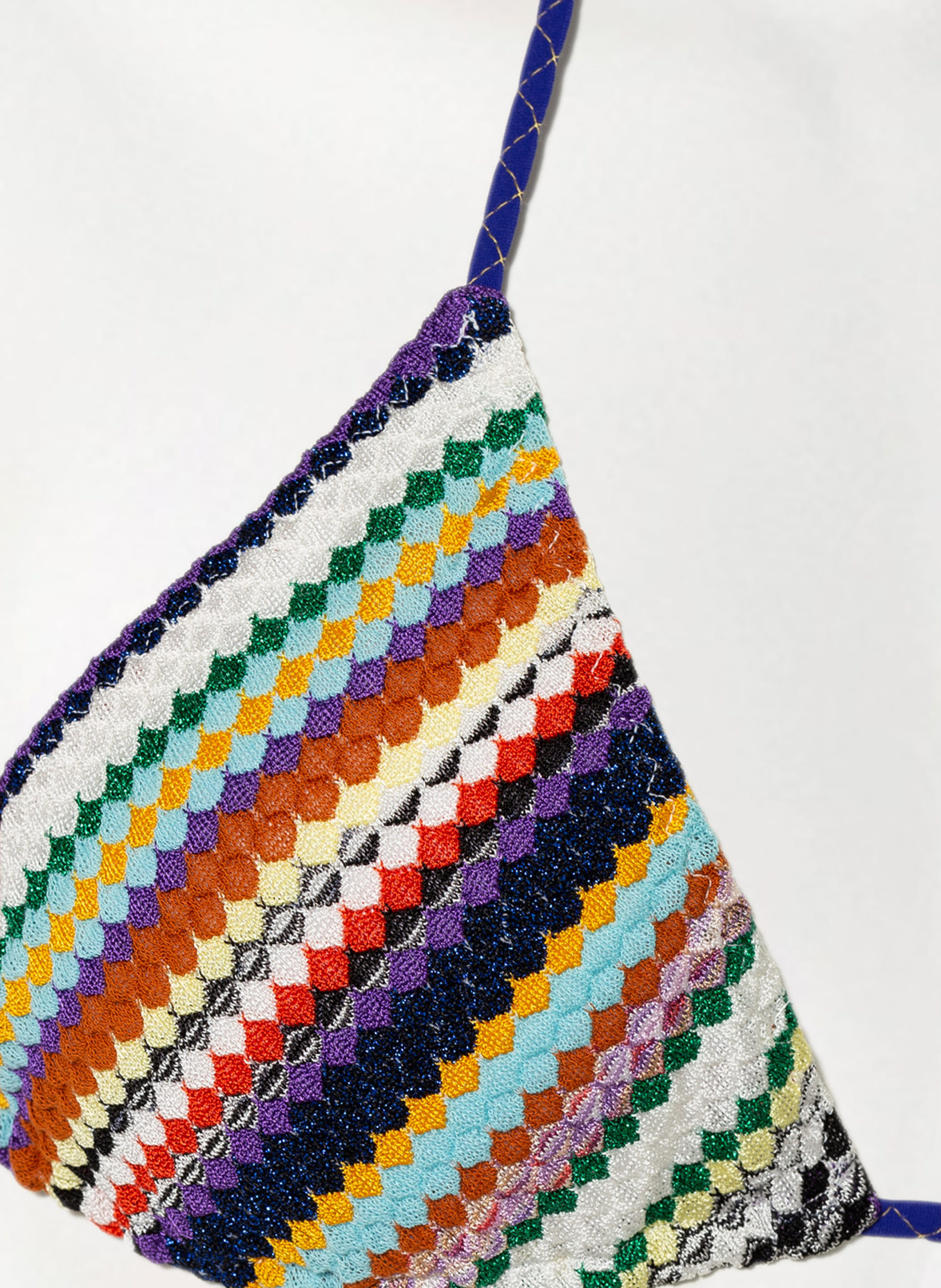 MISSONI Triangle bikini, Color: PURPLE/ LIGHT BLUE/ YELLOW (Image 4)
