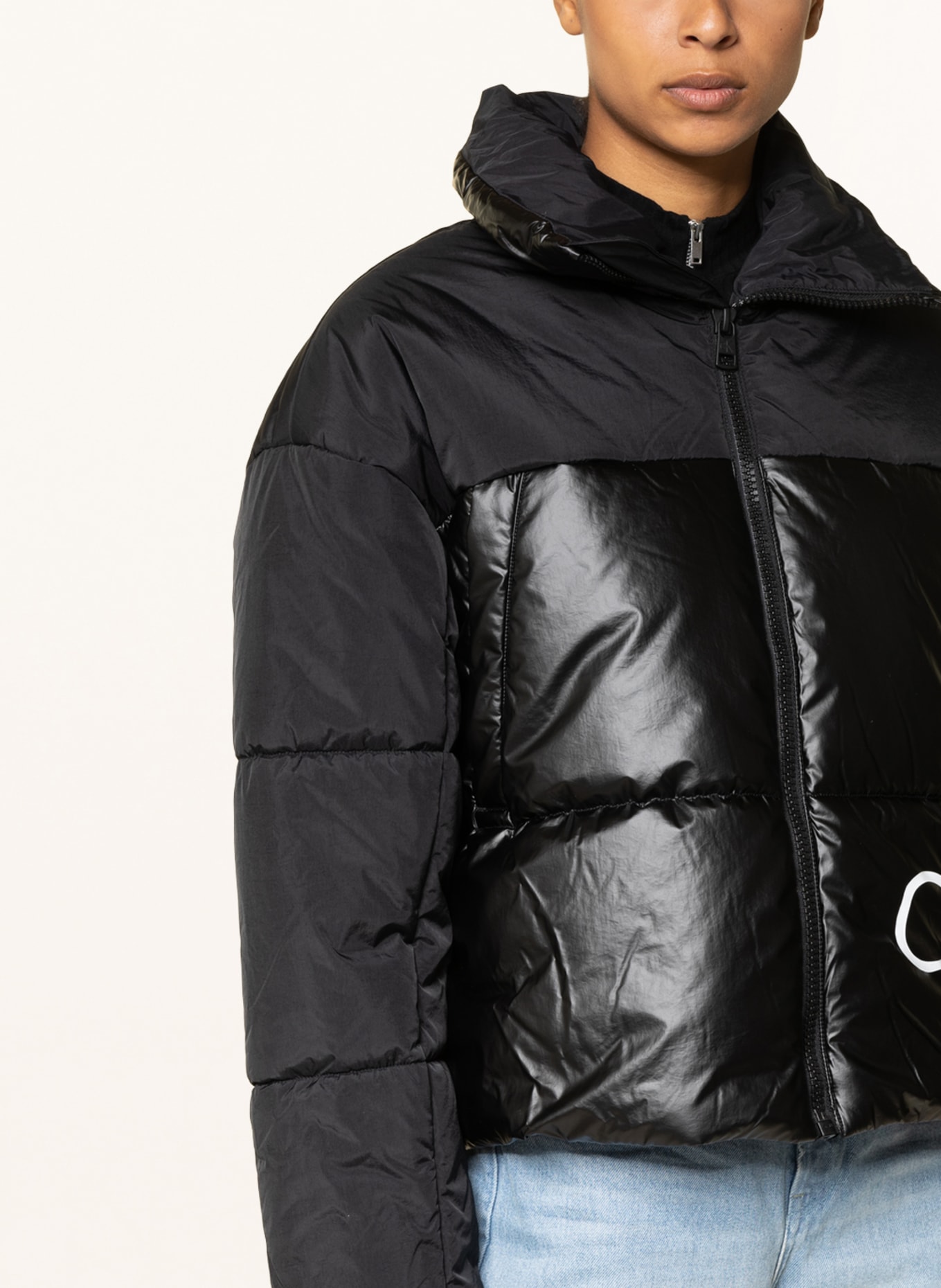 Calvin Klein Jeans Oversized quilted jacket with Primaloft® insulation, Color: BLACK (Image 4)